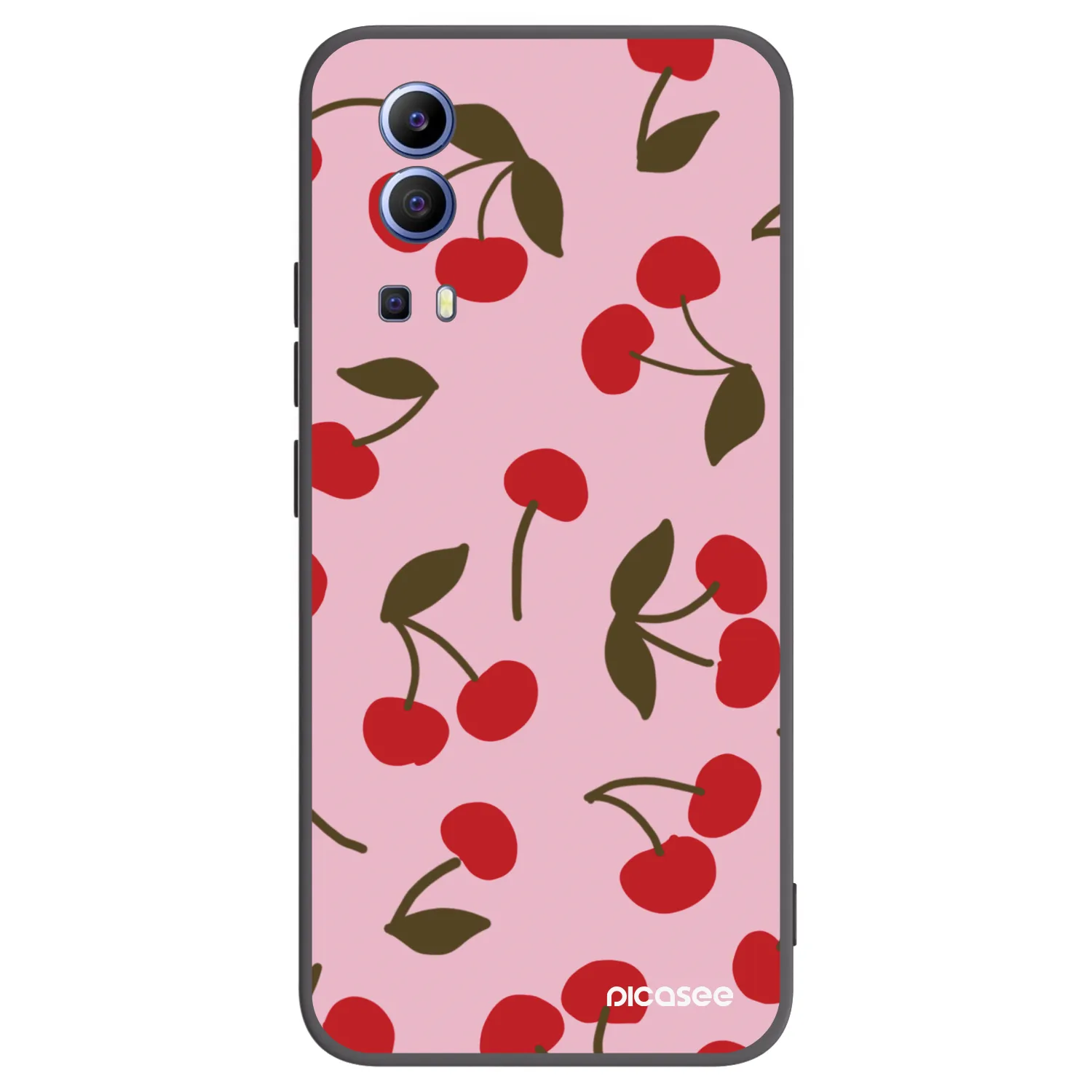 Picasee crna silikonska maskica za Vivo Y52 5G - Cherry