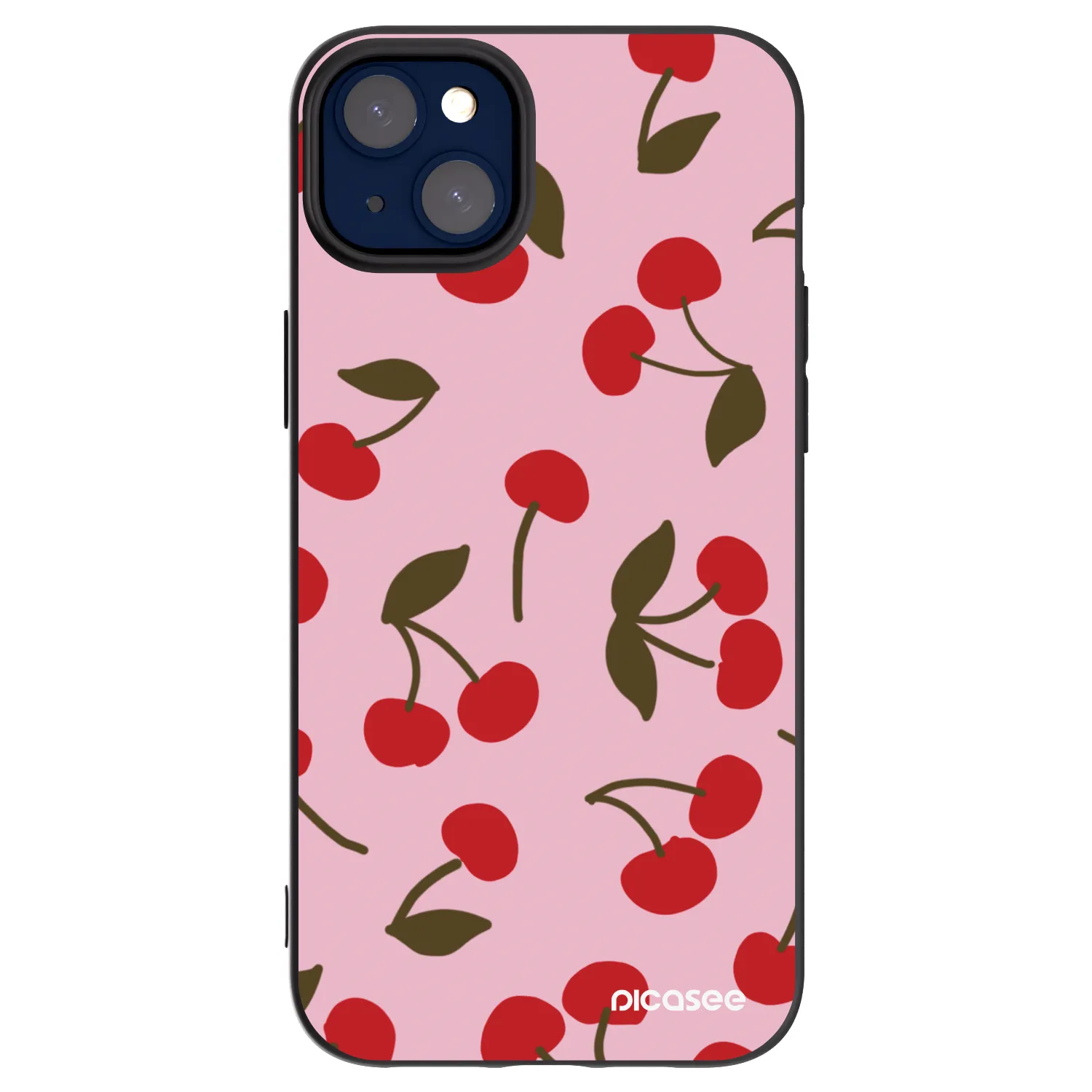Picasee crna silikonska maskica za Apple iPhone 14 Plus - Cherry