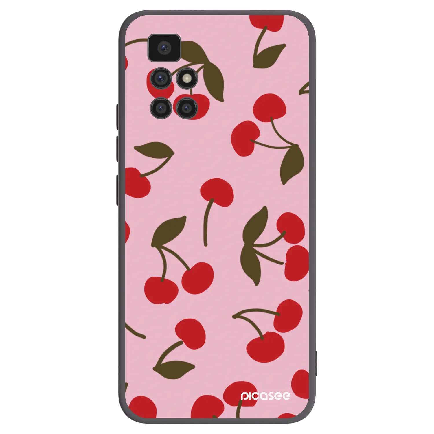 Picasee crna silikonska maskica za Xiaomi Redmi 10 (2022) - Cherry