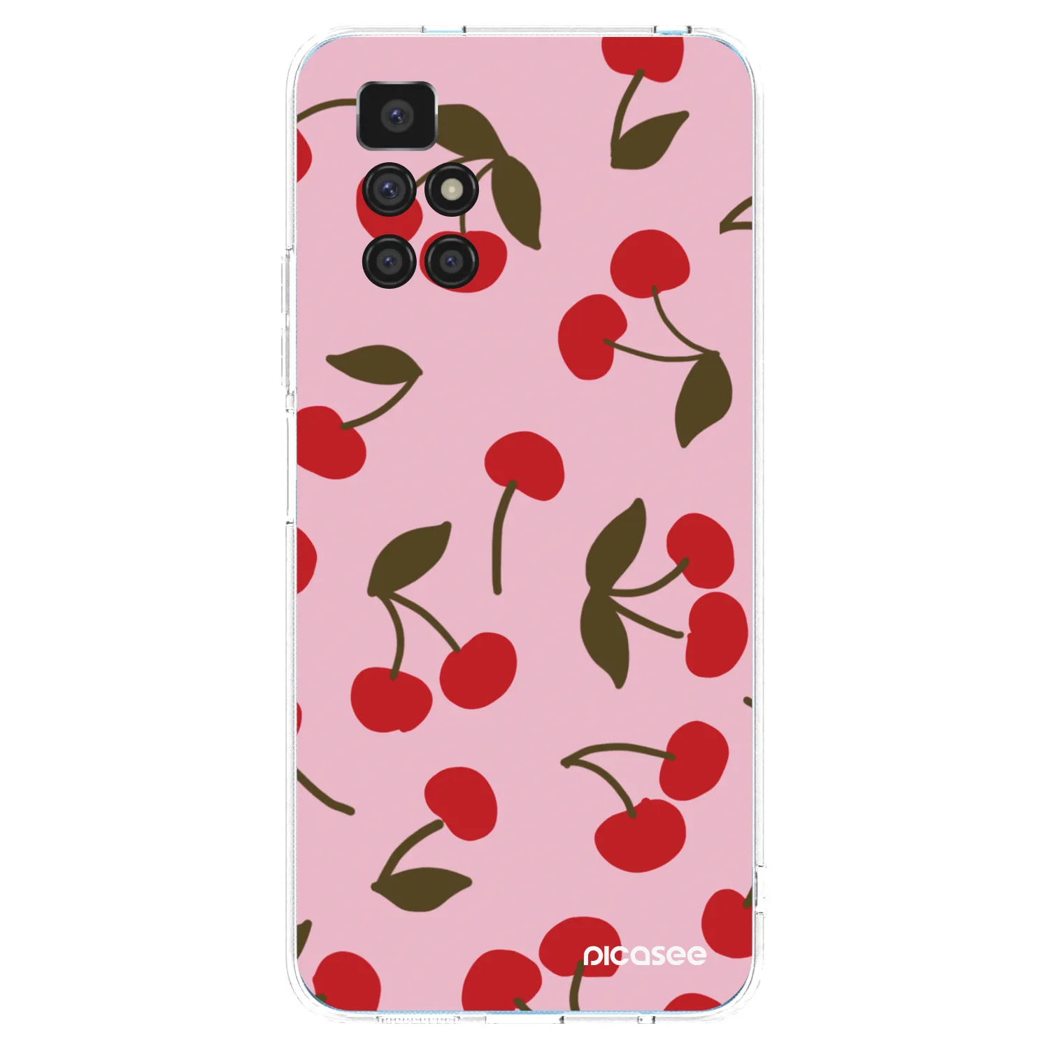 Picasee silikonska prozirna maskica za Xiaomi Redmi 10 (2022) - Cherry