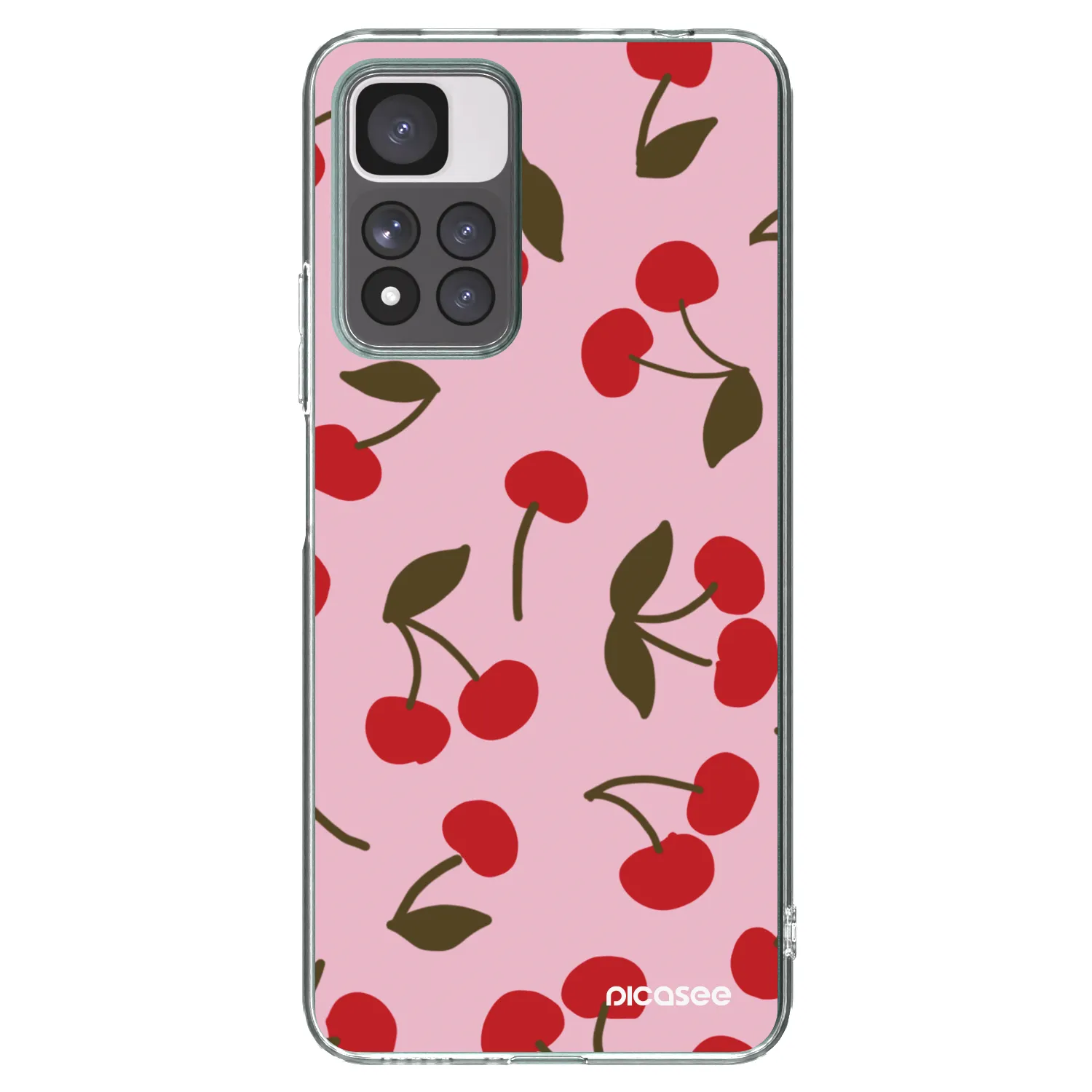 Picasee silikonska prozirna maskica za Xiaomi Redmi Note 11 Pro+ 5G - Cherry
