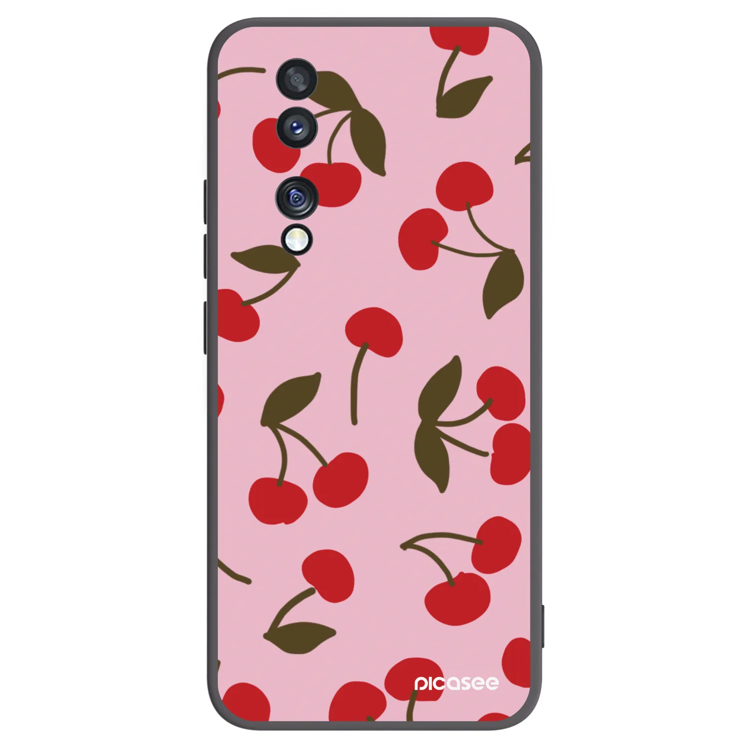 Picasee crna silikonska maskica za Honor 70 - Cherry