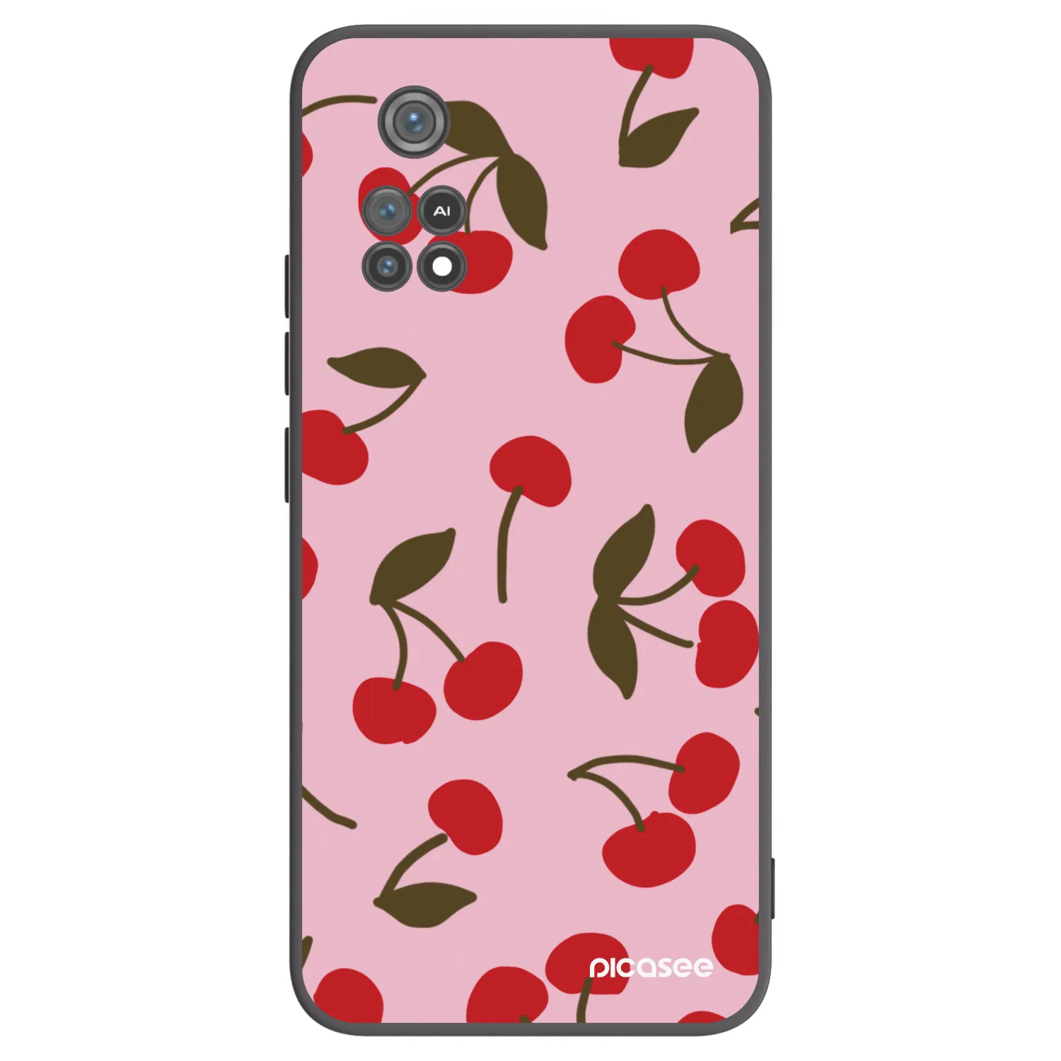 Picasee crna silikonska maskica za Xiaomi Poco M4 Pro - Cherry