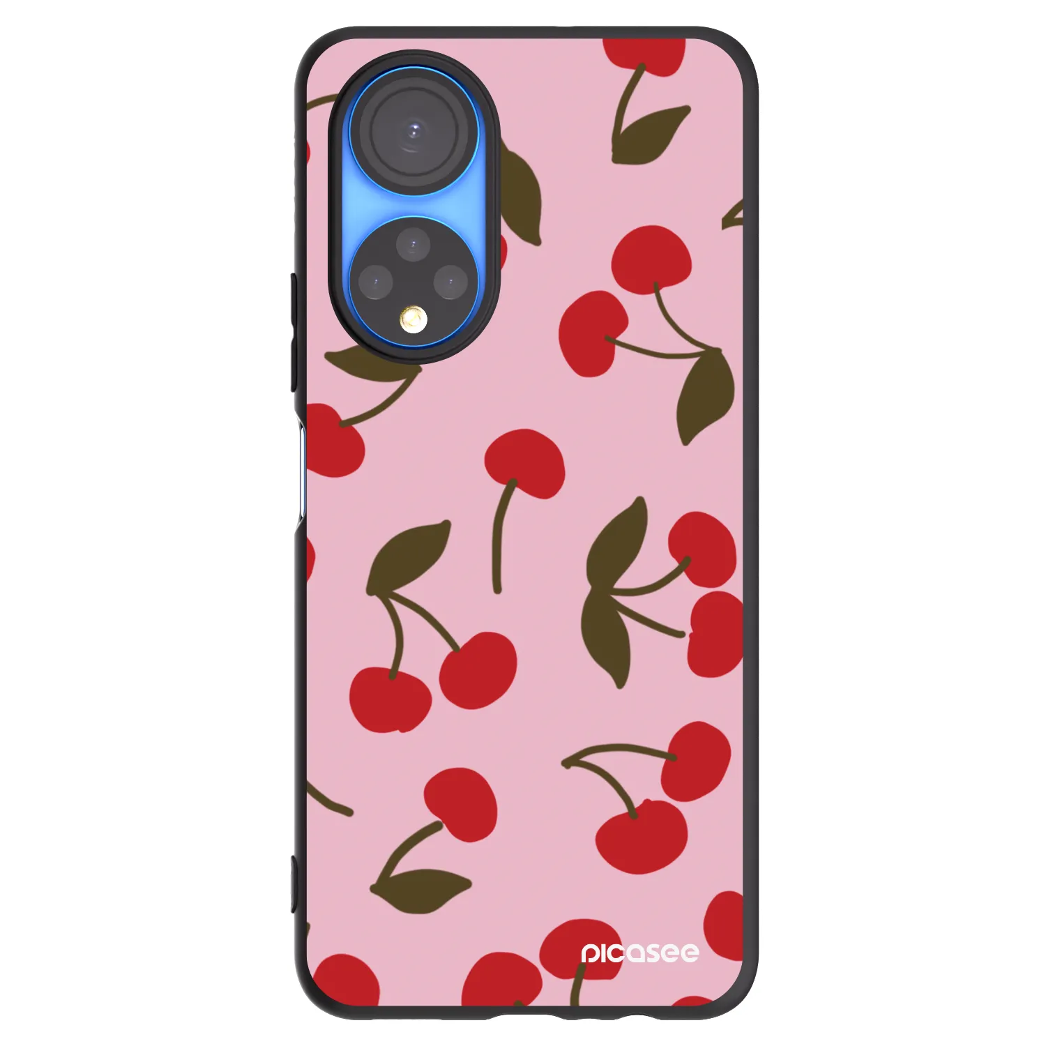 Picasee crna silikonska maskica za Honor X7 - Cherry