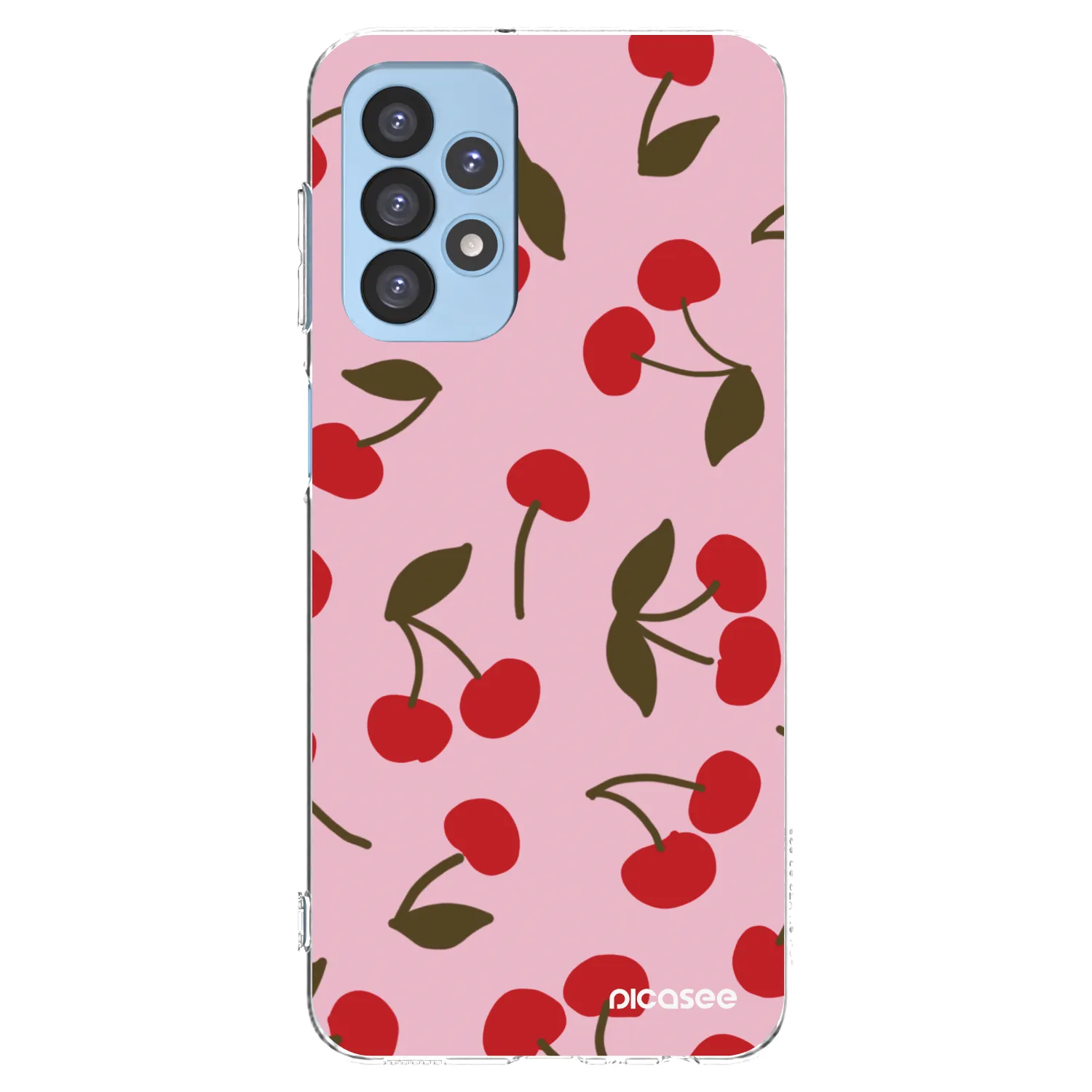Picasee silikonska prozirna maskica za Samsung Galaxy A23 A235F 4G - Cherry