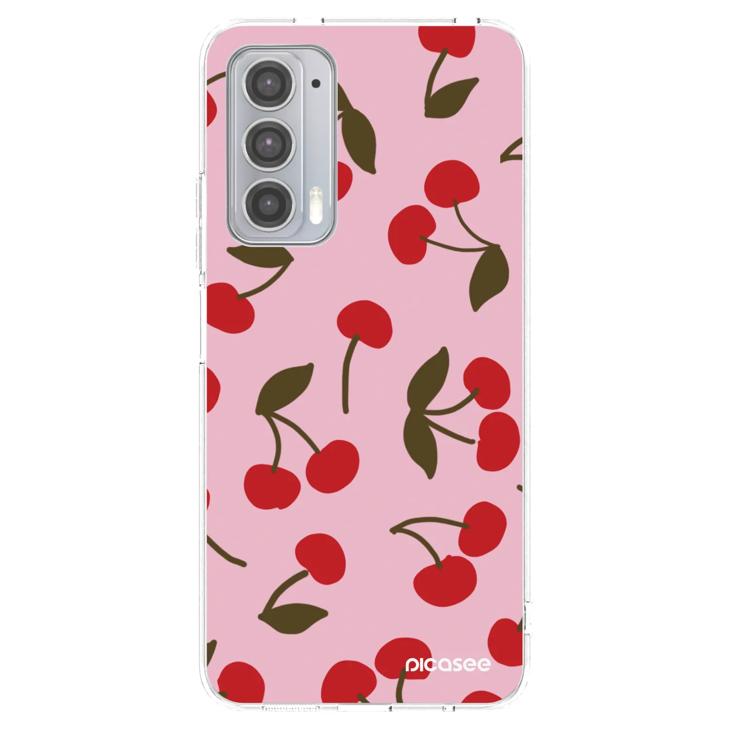 Picasee silikonska prozirna maskica za Motorola Edge 20 - Cherry