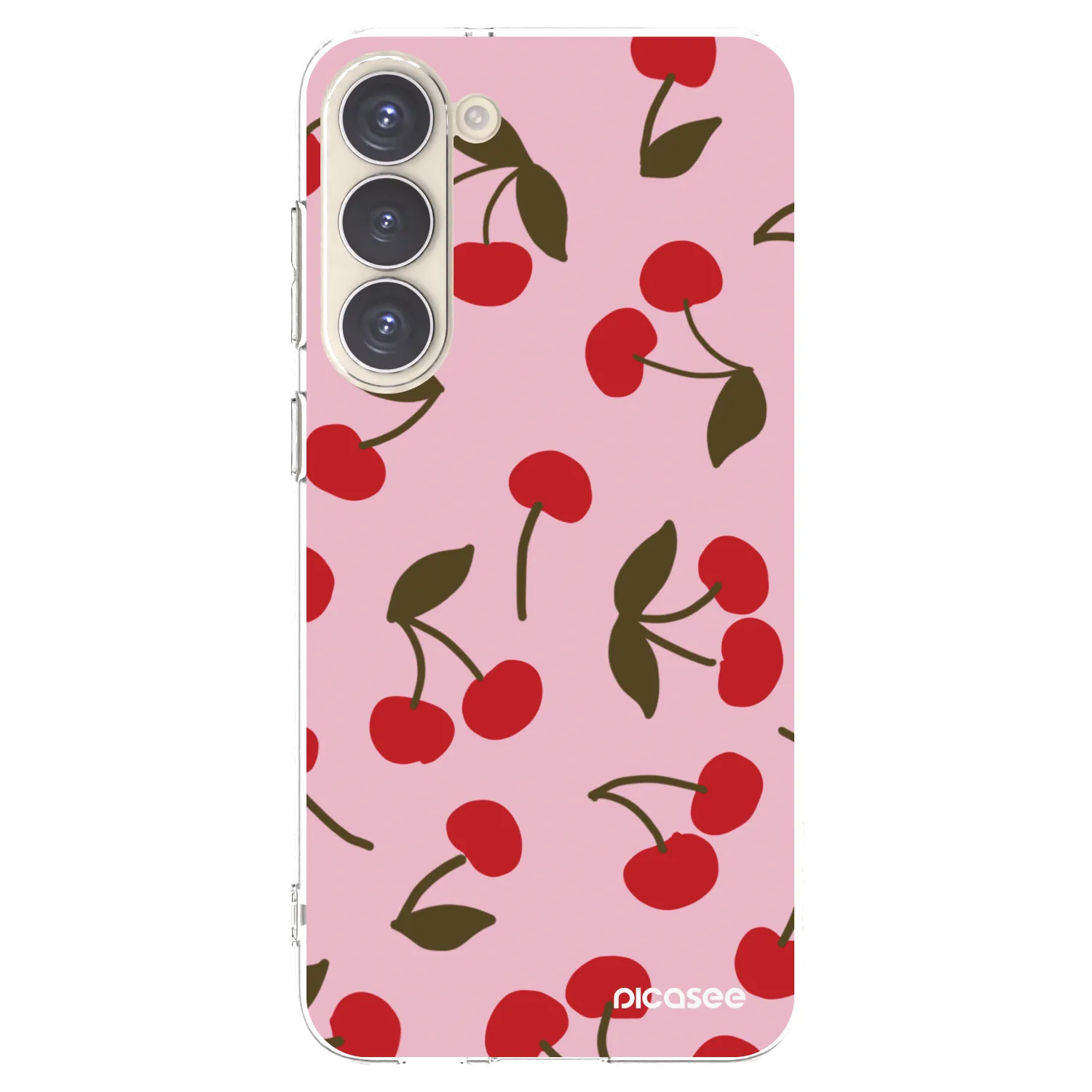 Picasee silikonska prozirna maskica za Samsung Galaxy S23+ 5G - Cherry