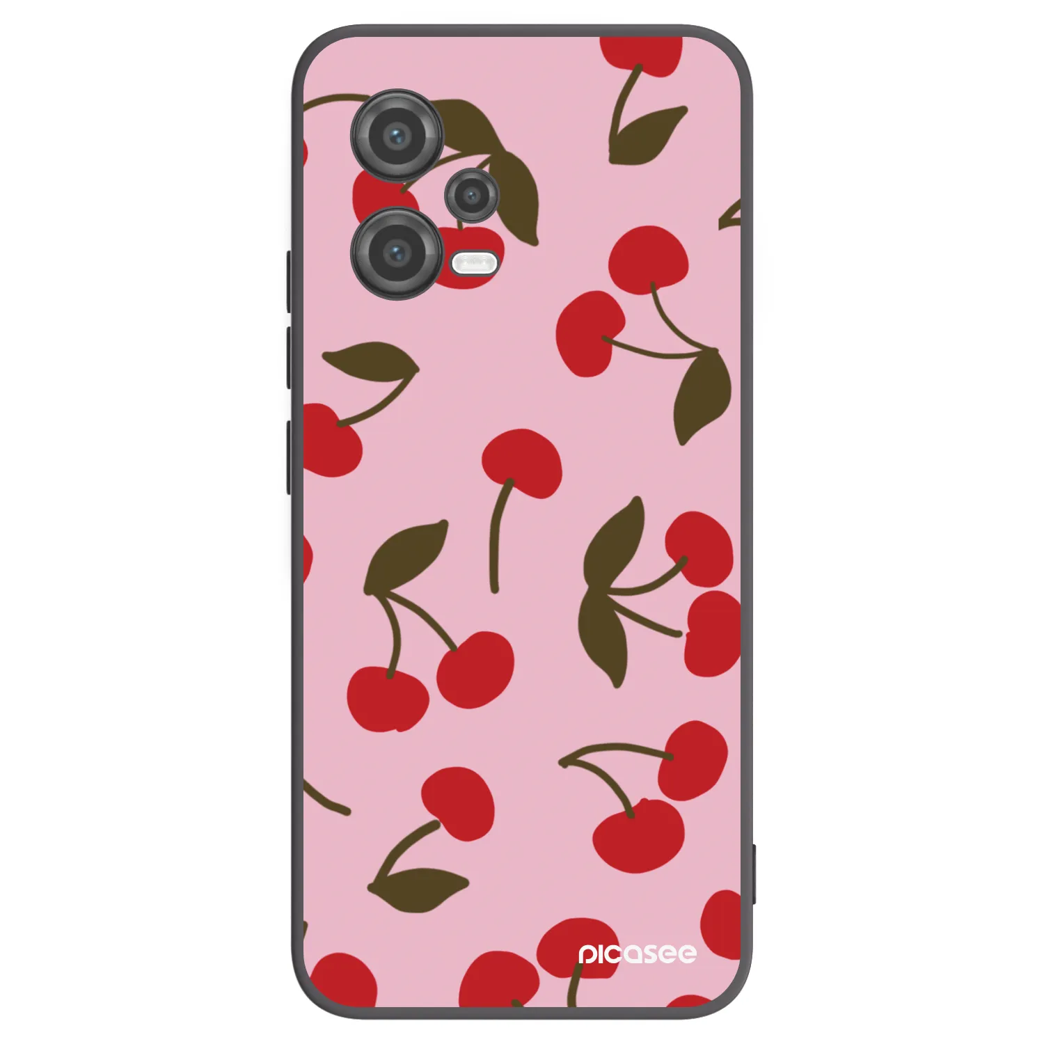 Picasee crna silikonska maskica za Xiaomi Poco X5 - Cherry