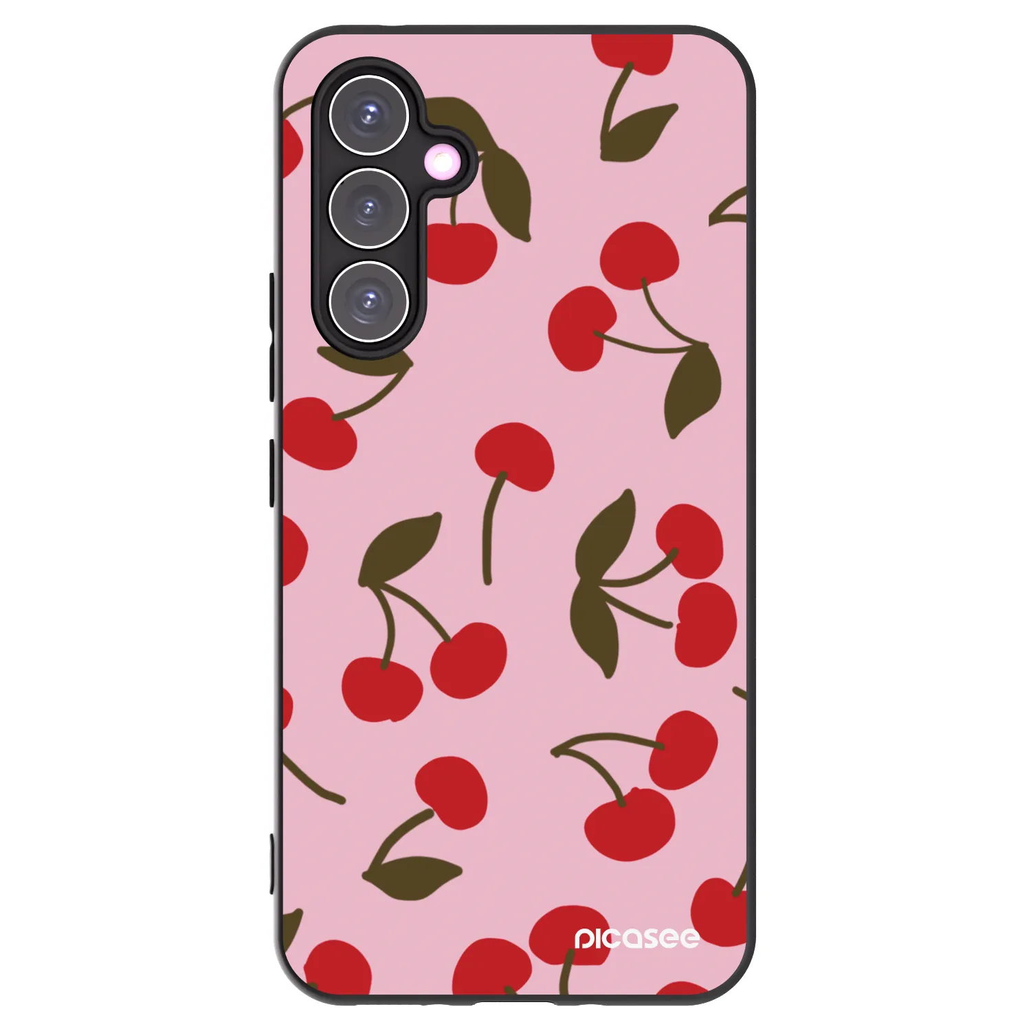Picasee crna silikonska maskica za Samsung Galaxy A54 5G A546B - Cherry