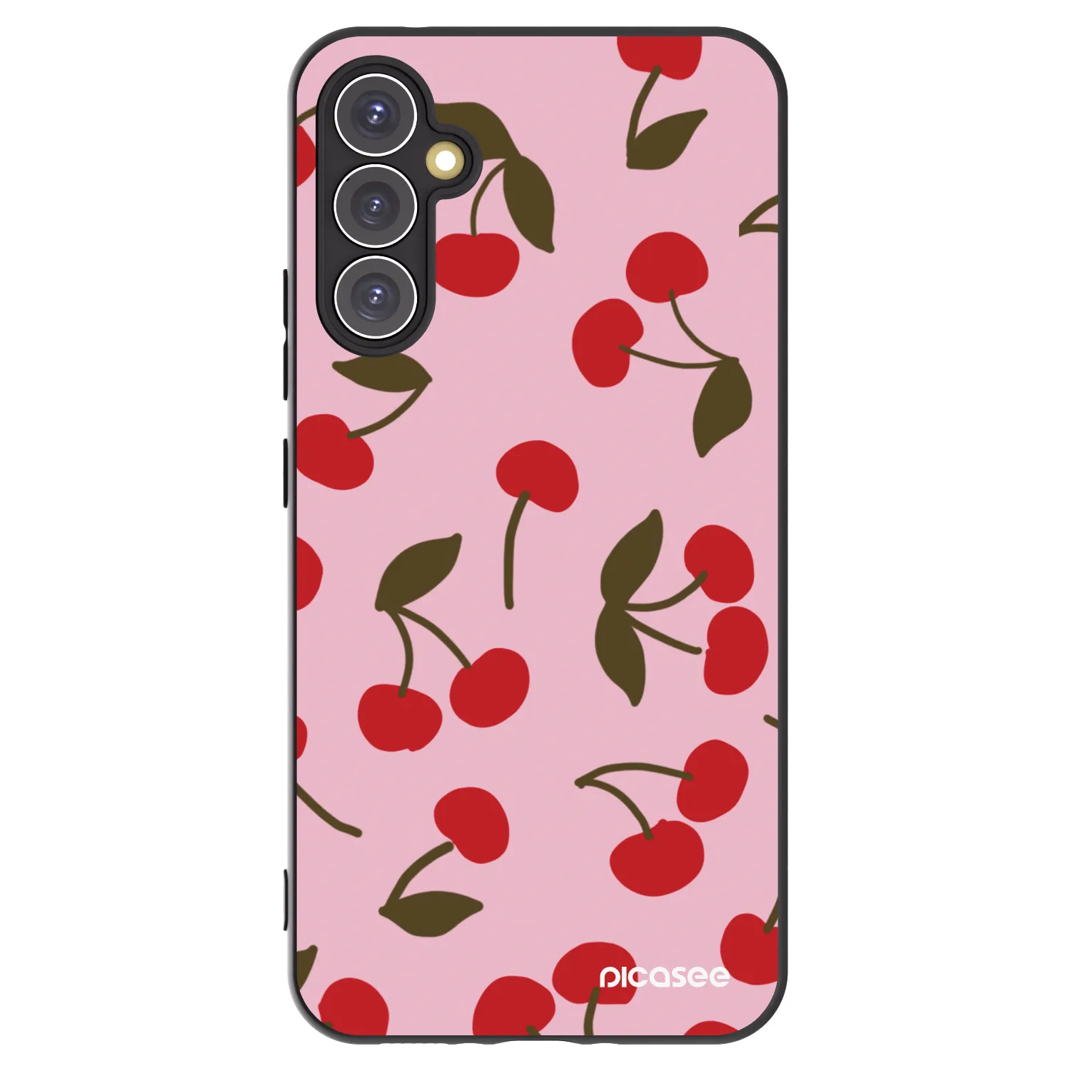 Picasee crna silikonska maskica za Samsung Galaxy A34 5G A346B - Cherry