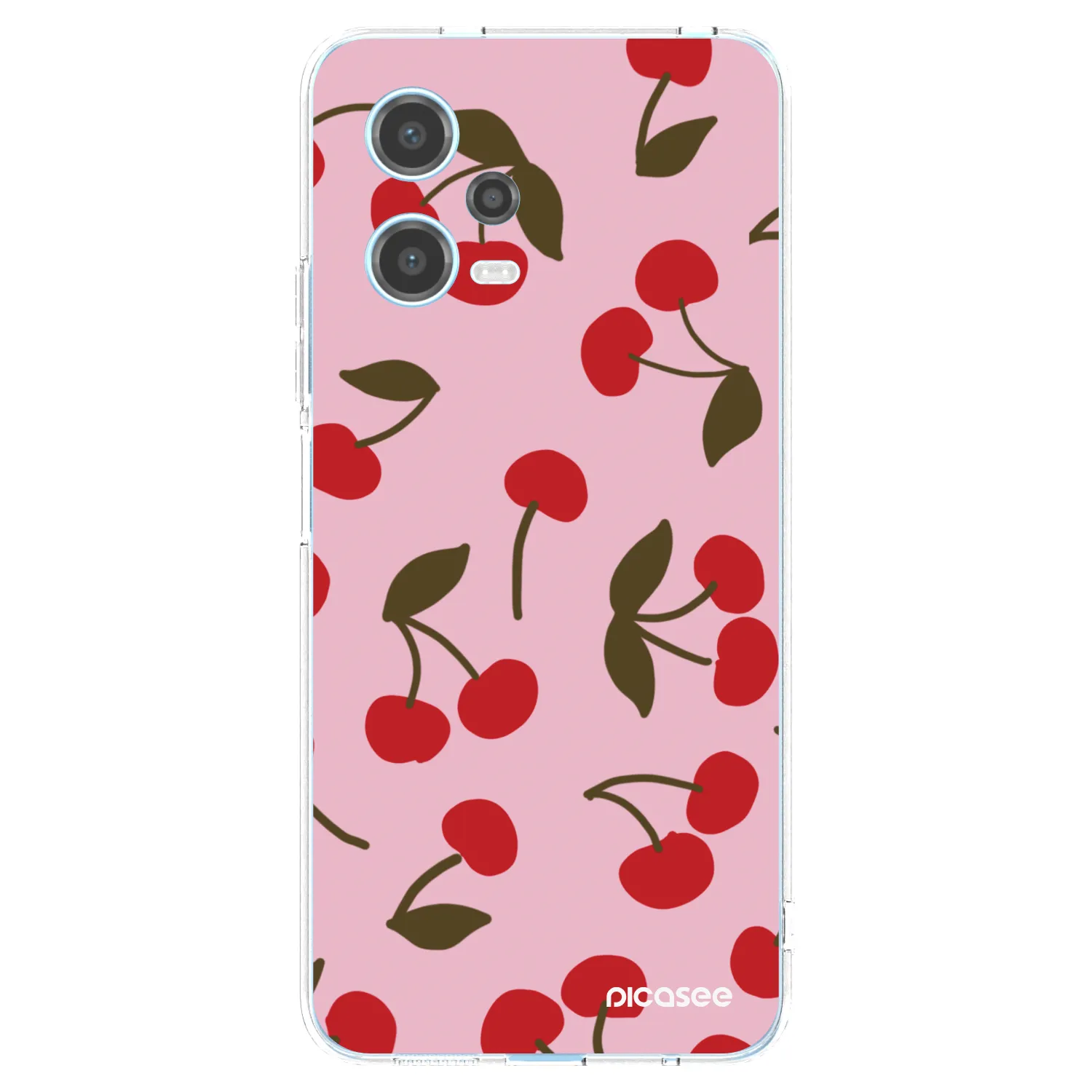 Picasee silikonska prozirna maskica za Xiaomi Redmi Note 12 5G - Cherry