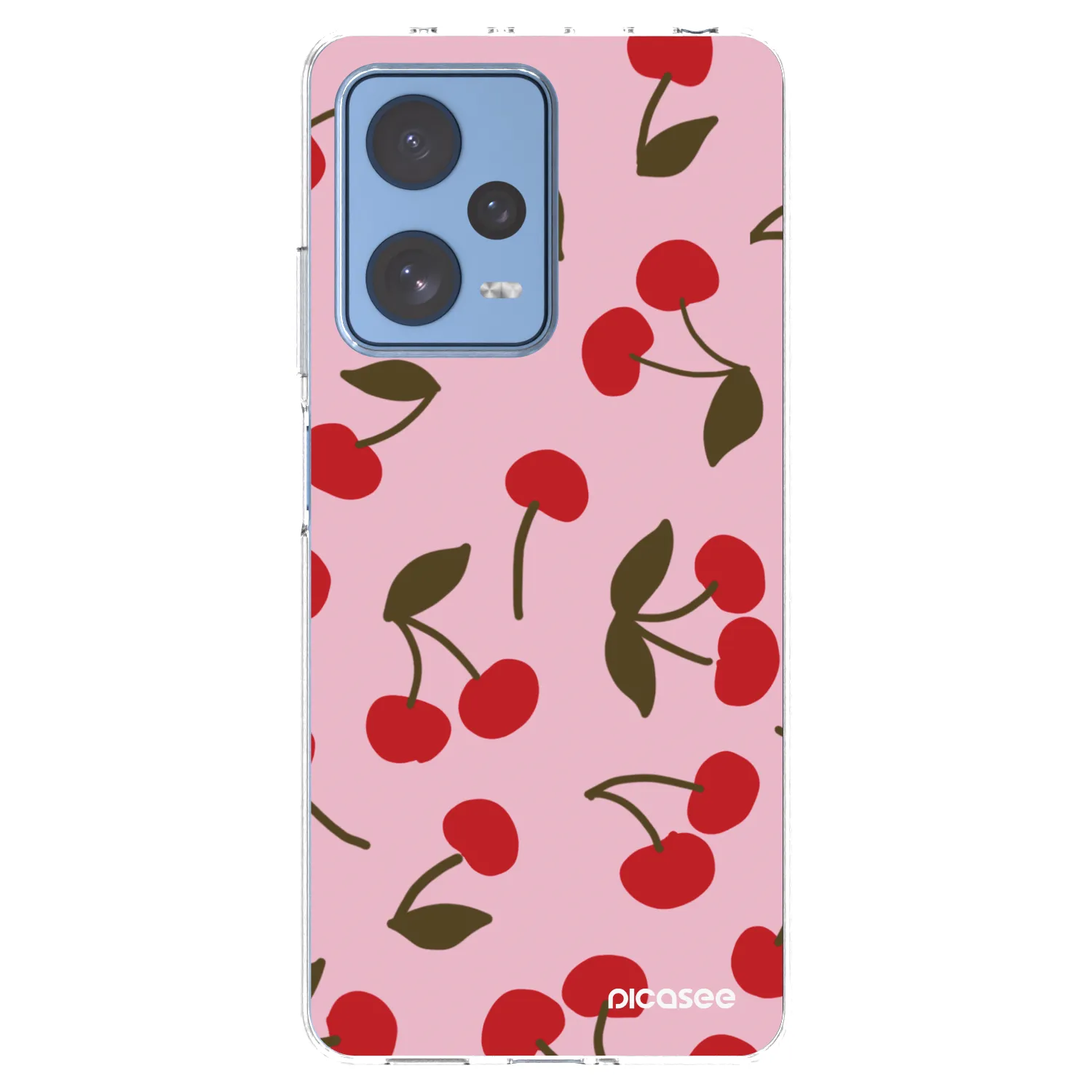 Picasee silikonska prozirna maskica za Xiaomi Redmi Note 12 Pro 5G - Cherry