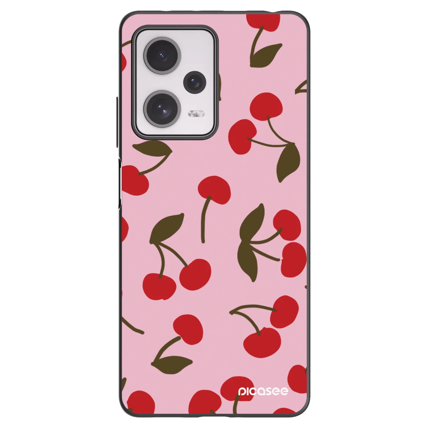 Picasee crna silikonska maskica za Xiaomi Redmi Note 12 Pro+ 5G - Cherry