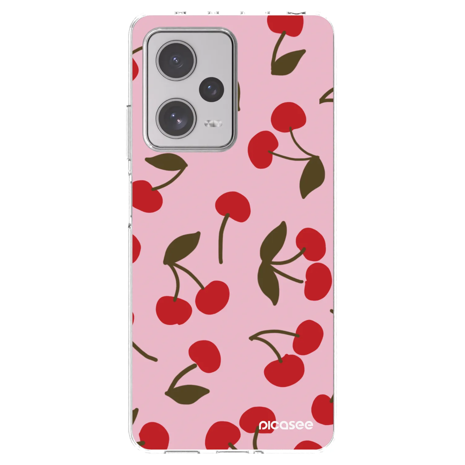 Picasee silikonska prozirna maskica za Xiaomi Redmi Note 12 Pro+ 5G - Cherry