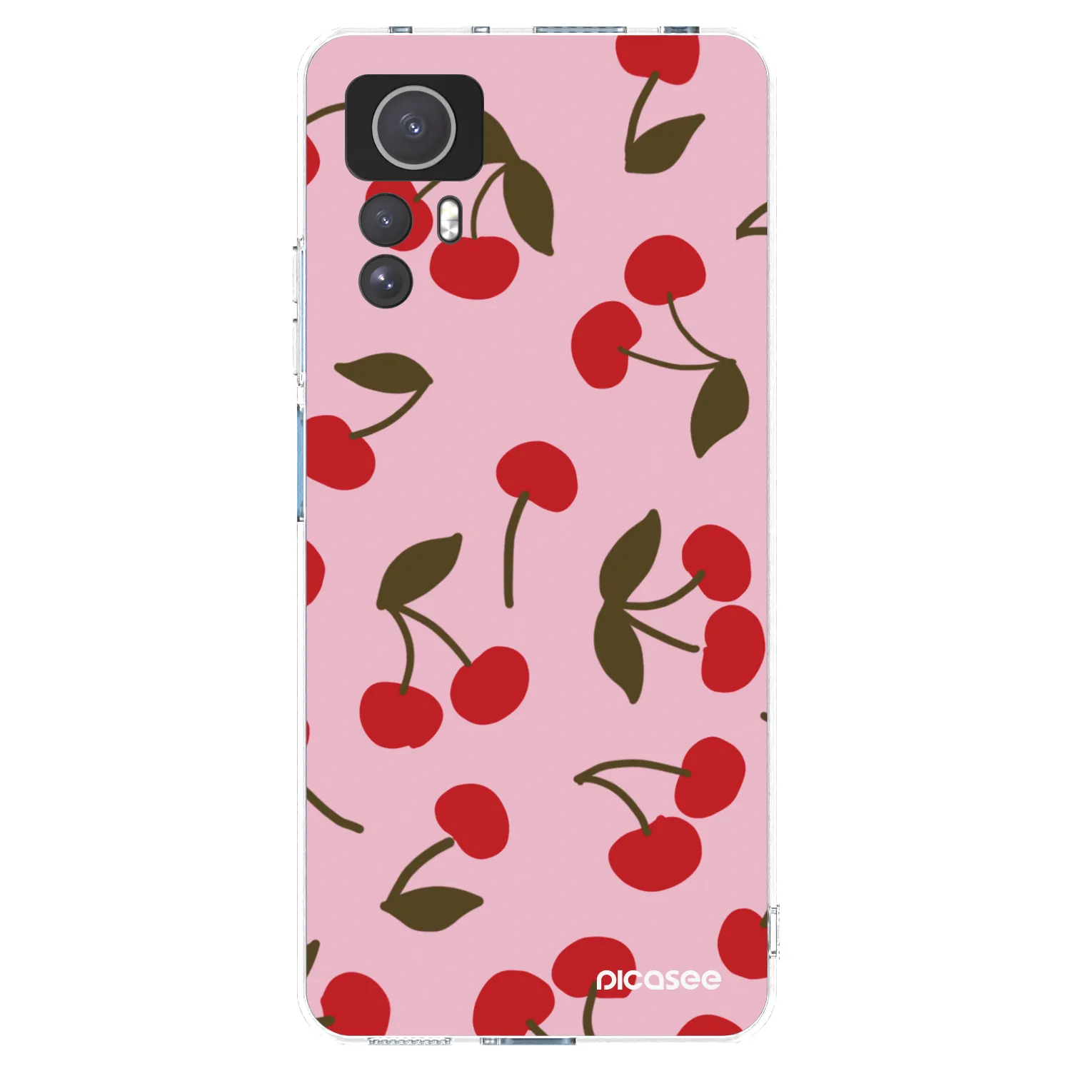 Picasee silikonska prozirna maskica za Xiaomi Redmi Note 12S - Cherry