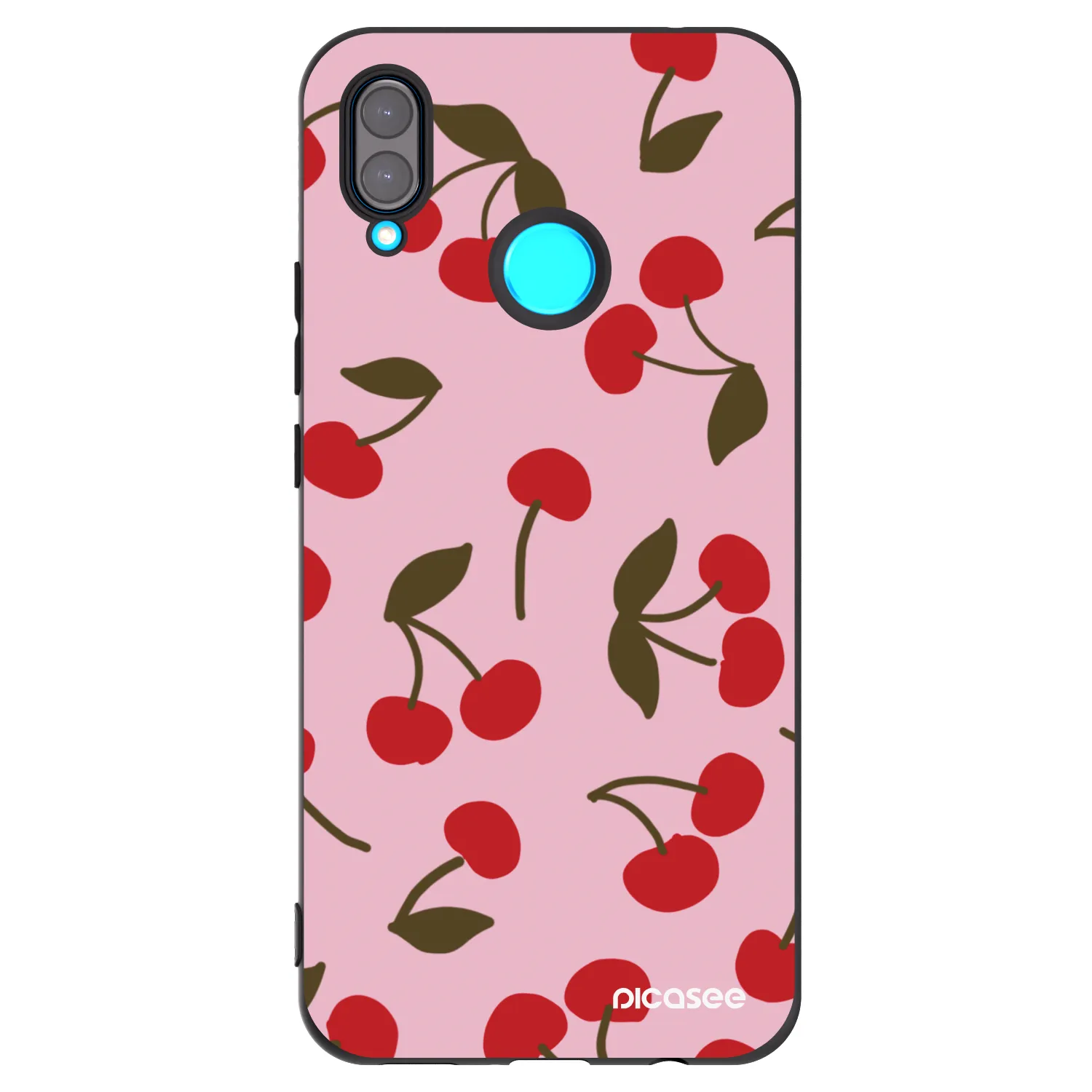 Picasee crna silikonska maskica za Huawei Nova 3 - Cherry