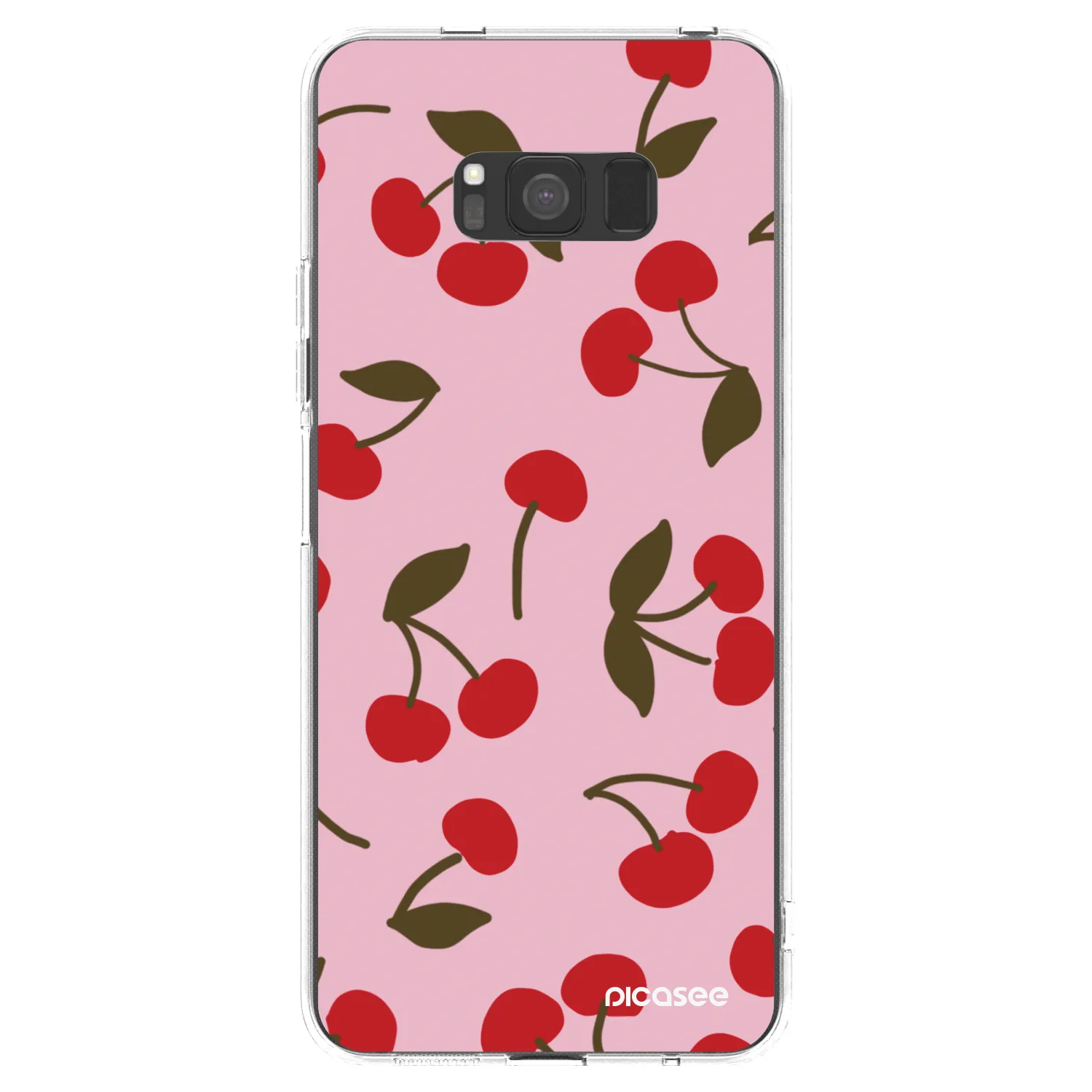 Picasee silikonska prozirna maskica za Samsung Galaxy S8 G950F - Cherry