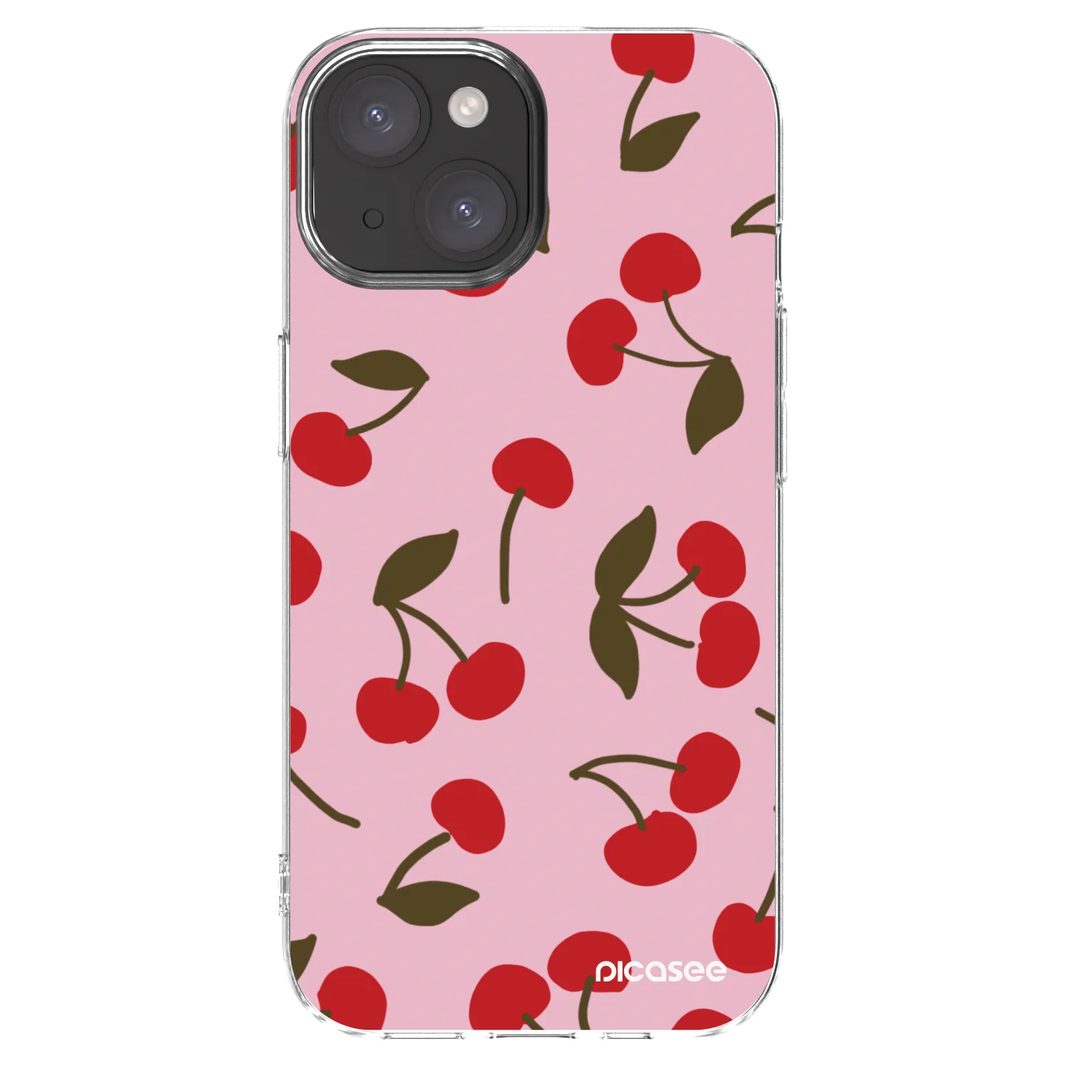 Picasee silikonska prozirna maskica za Apple iPhone 15 - Cherry