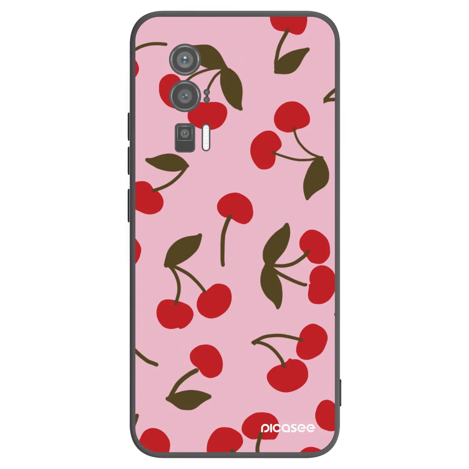 Picasee crna silikonska maskica za Xiaomi Poco F5 Pro 5G - Cherry