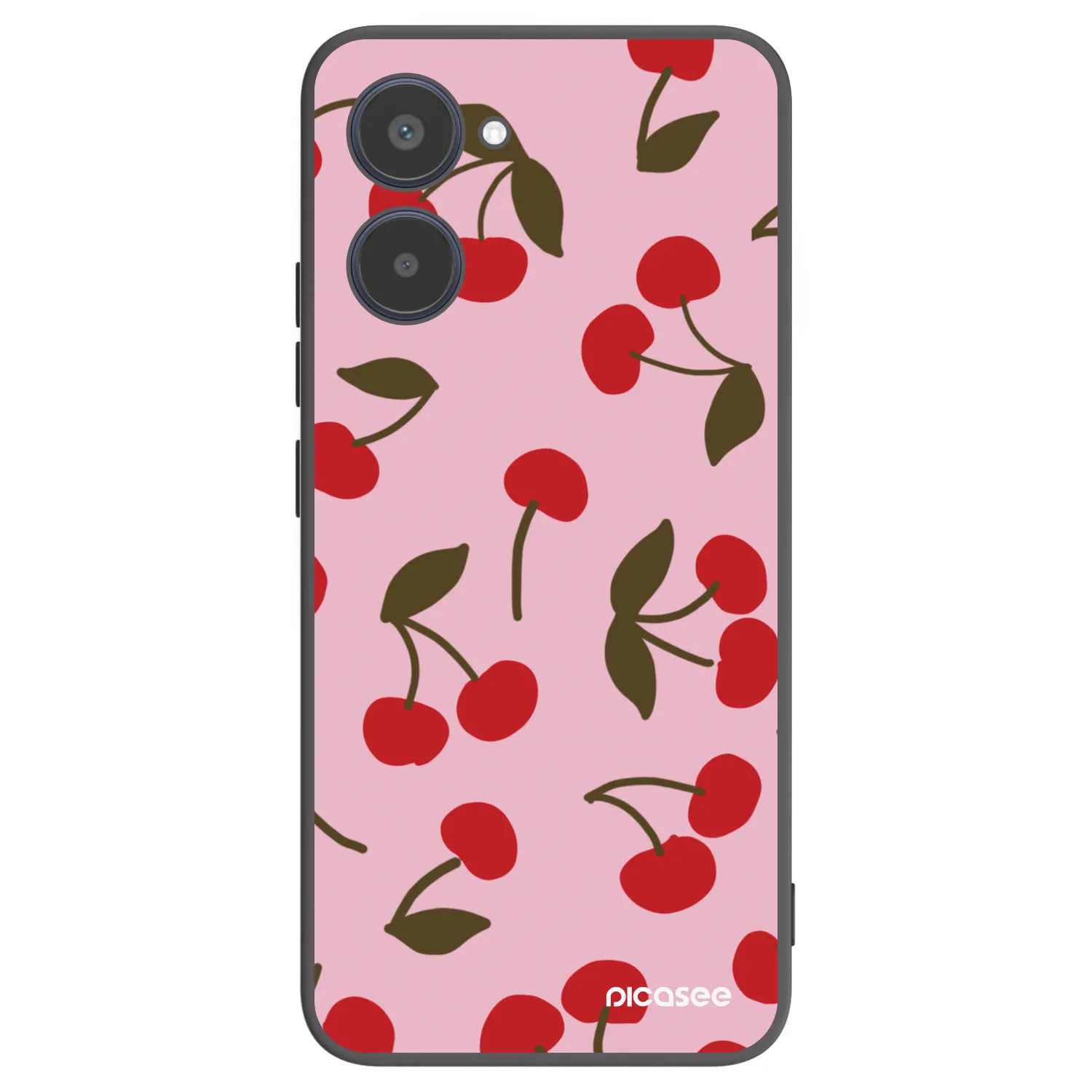 Picasee crna silikonska maskica za Realme 10 4G - Cherry