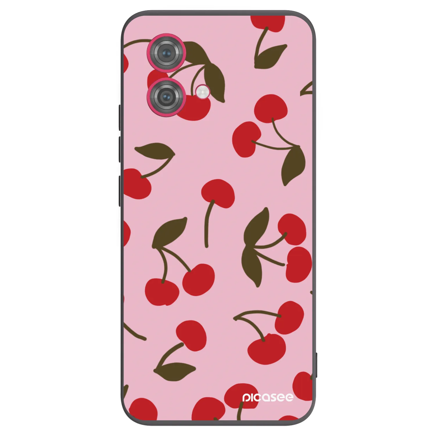 Picasee crna silikonska maskica za Motorola Moto G84 5G - Cherry