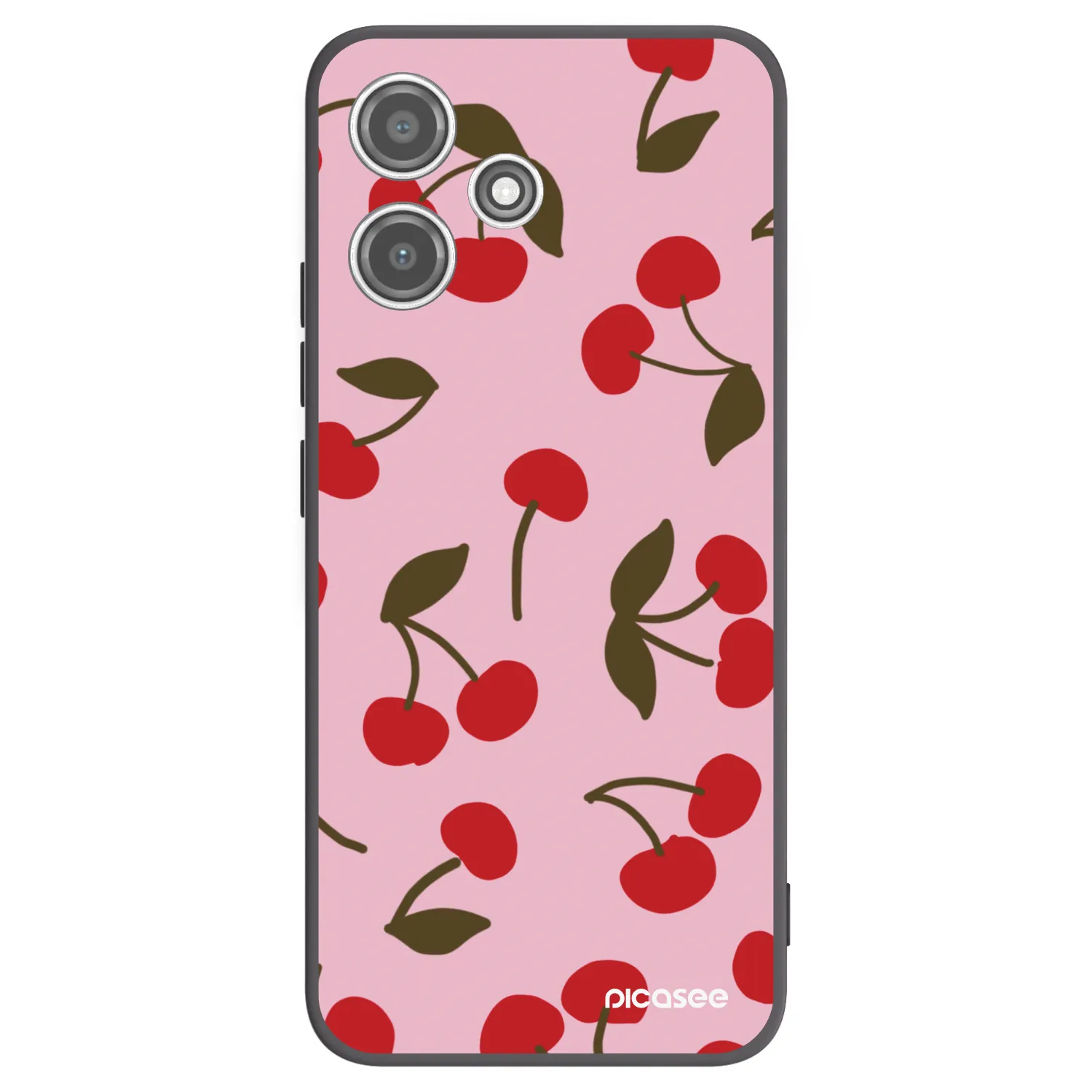 Picasee crna silikonska maskica za Xiaomi Redmi 12 5G - Cherry