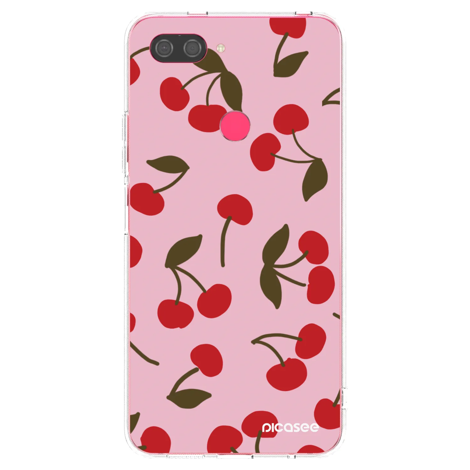 Picasee silikonska prozirna maskica za Xiaomi Mi 8 Lite - Cherry