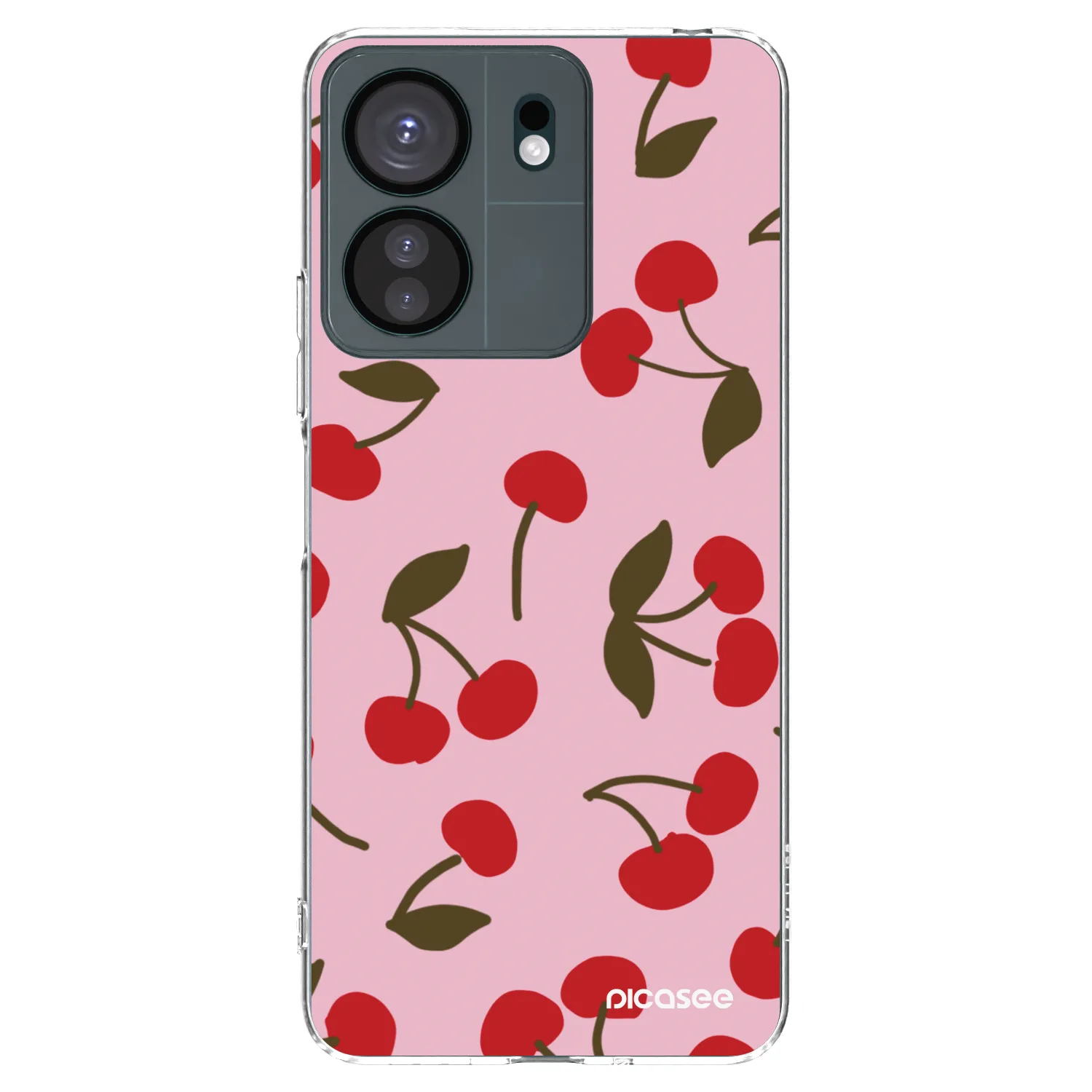 Picasee silikonska prozirna maskica za Xiaomi Redmi 13C 4G - Cherry