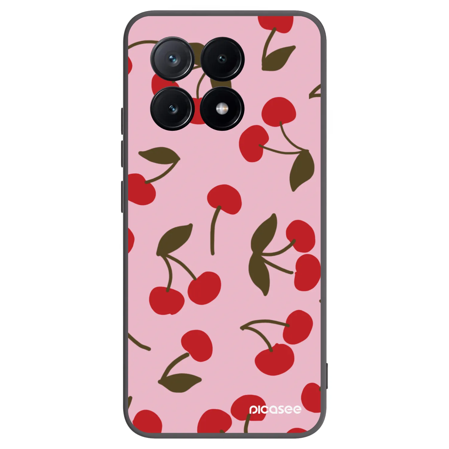 Picasee crna silikonska maskica za Xiaomi Poco X6 Pro - Cherry