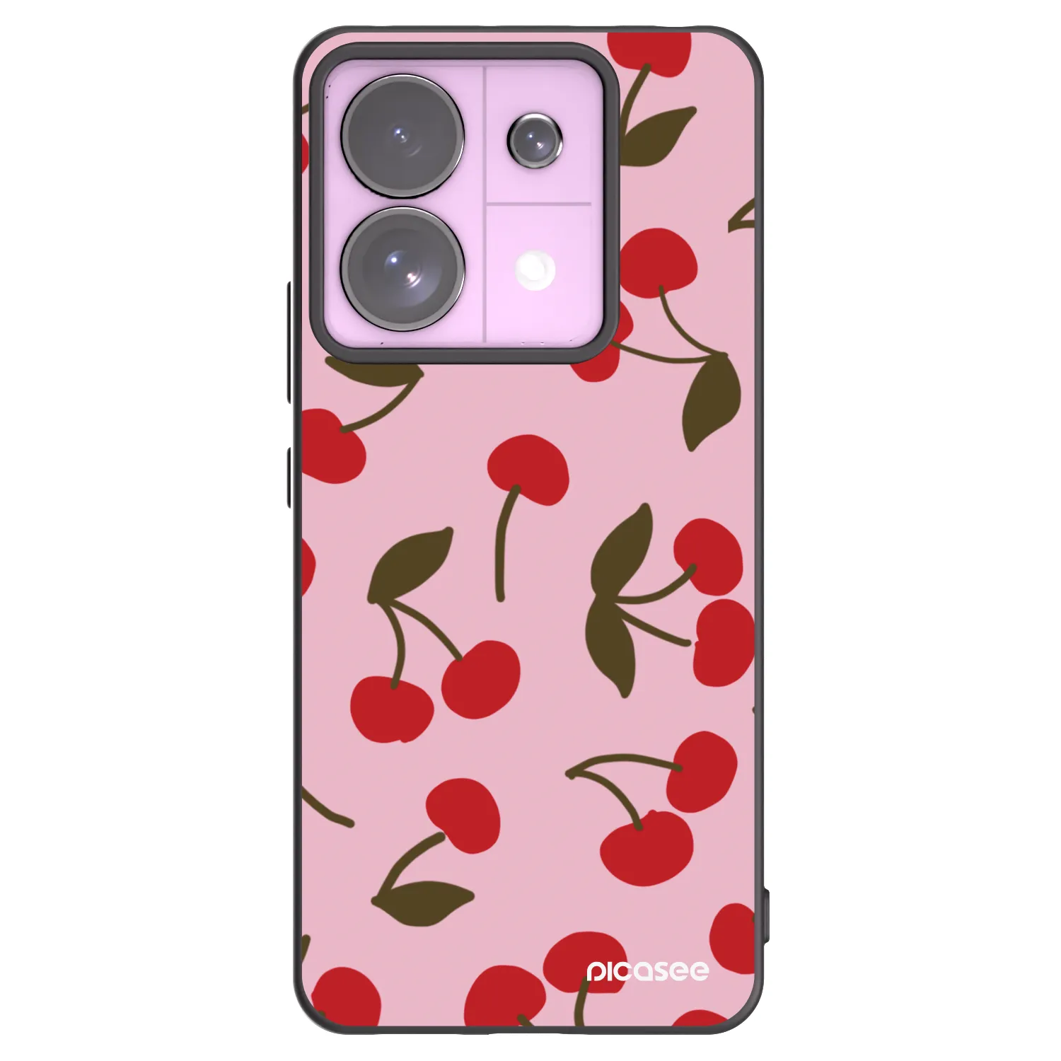 Picasee crna silikonska maskica za Xiaomi Redmi Note 13 Pro 5G - Cherry