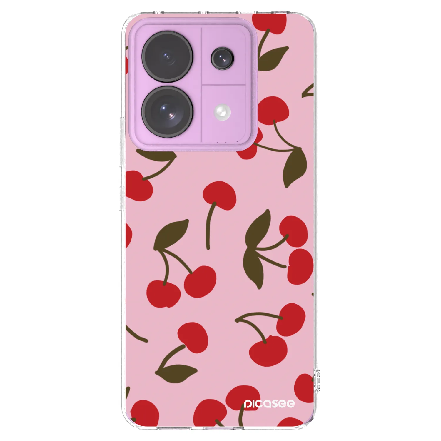 Picasee silikonska prozirna maskica za Xiaomi Redmi Note 13 Pro 5G - Cherry