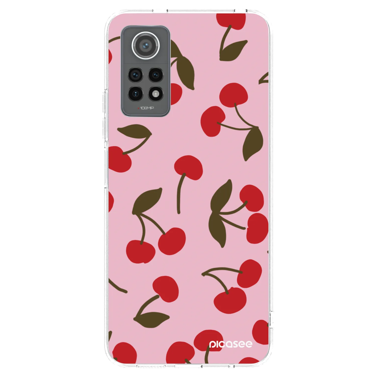 Picasee silikonska prozirna maskica za Xiaomi Redmi Note 12 Pro 4G - Cherry