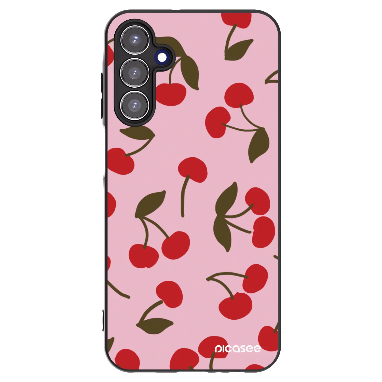 Picasee crna silikonska maskica za Samsung Galaxy A15 A155F 4G - Cherry