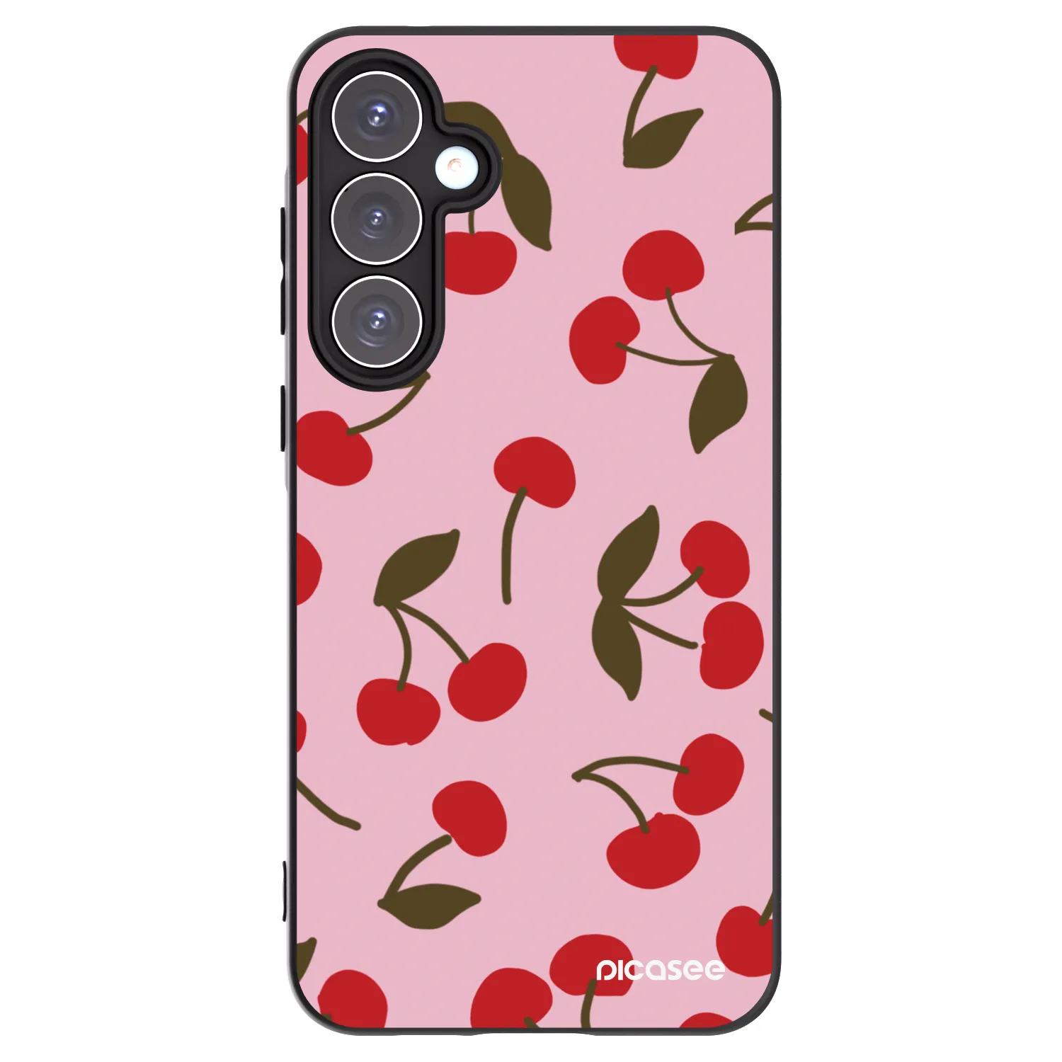 Picasee crna silikonska maskica za Samsung Galaxy A55 5G A556B - Cherry