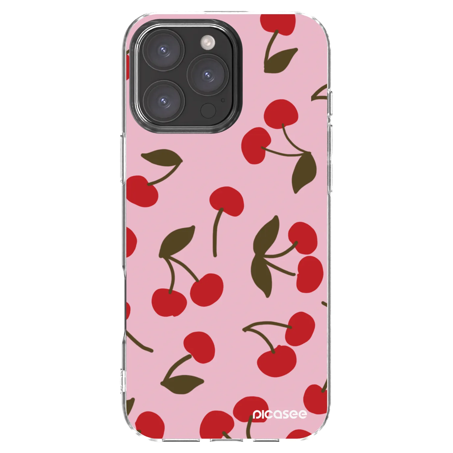 Picasee silikonska prozirna maskica za Apple iPhone 16 Pro Max - Cherry