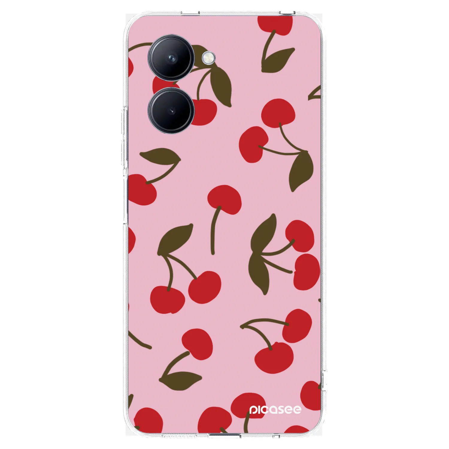 Picasee silikonska prozirna maskica za Realme C33 (2023) - Cherry
