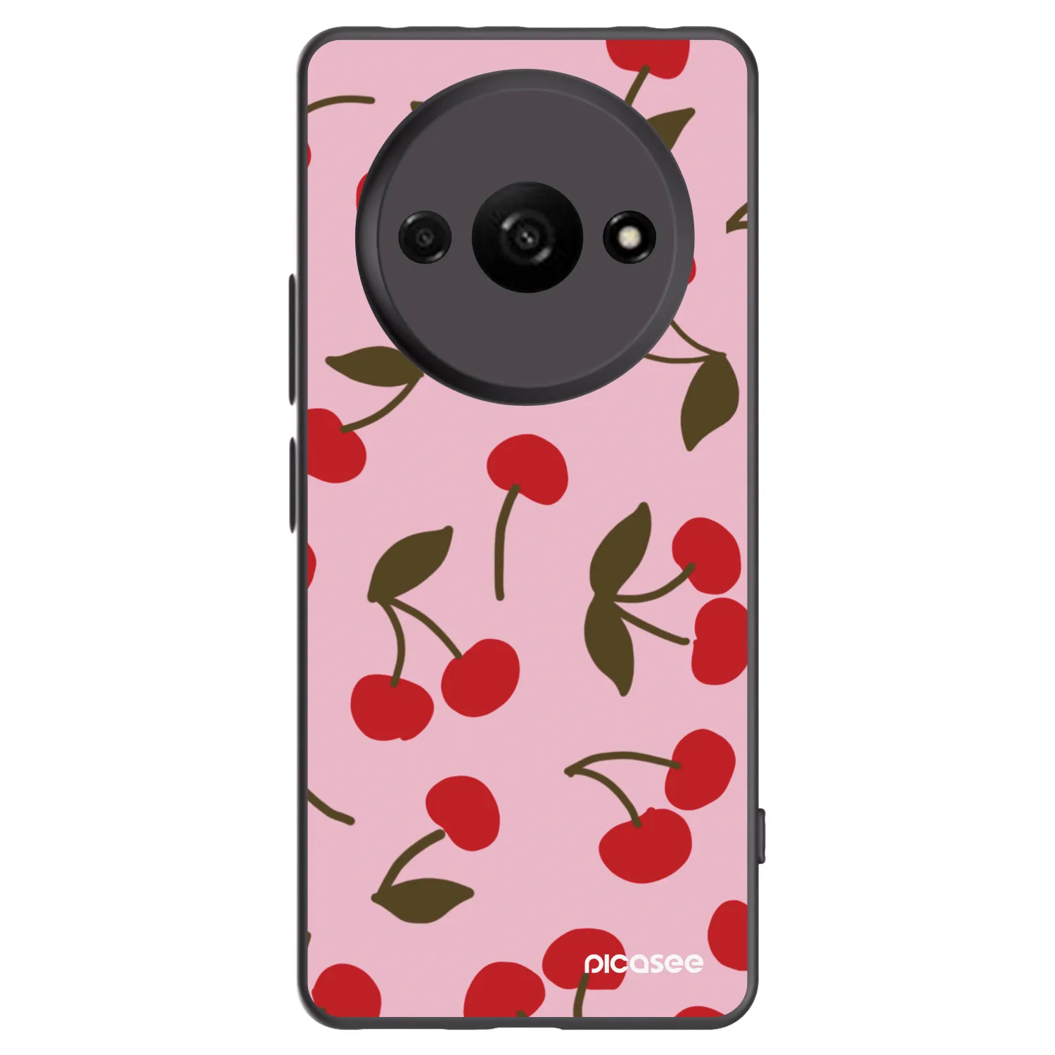 Picasee crna silikonska maskica za Xiaomi Redmi A3 - Cherry