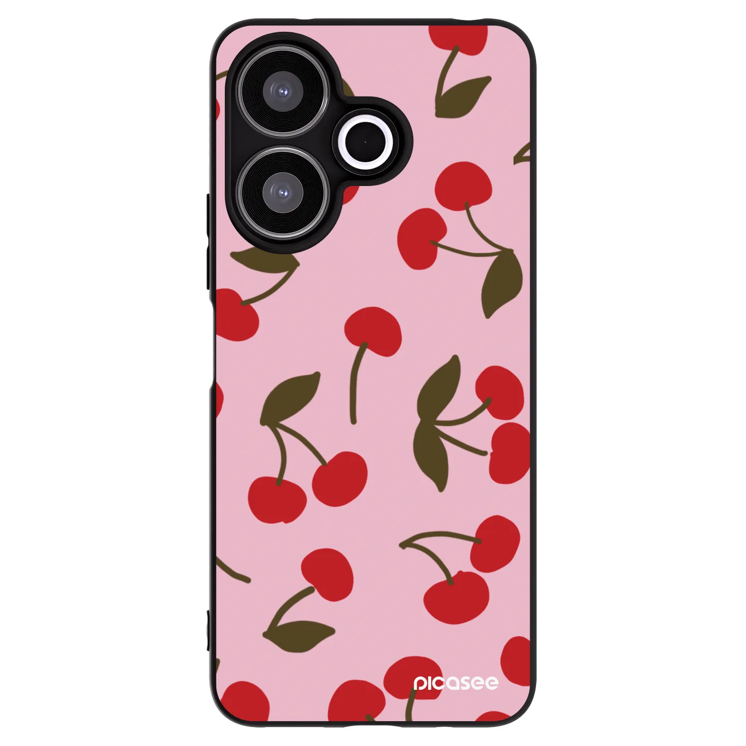Picasee crna silikonska maskica za Xiaomi Redmi 13 4G - Cherry