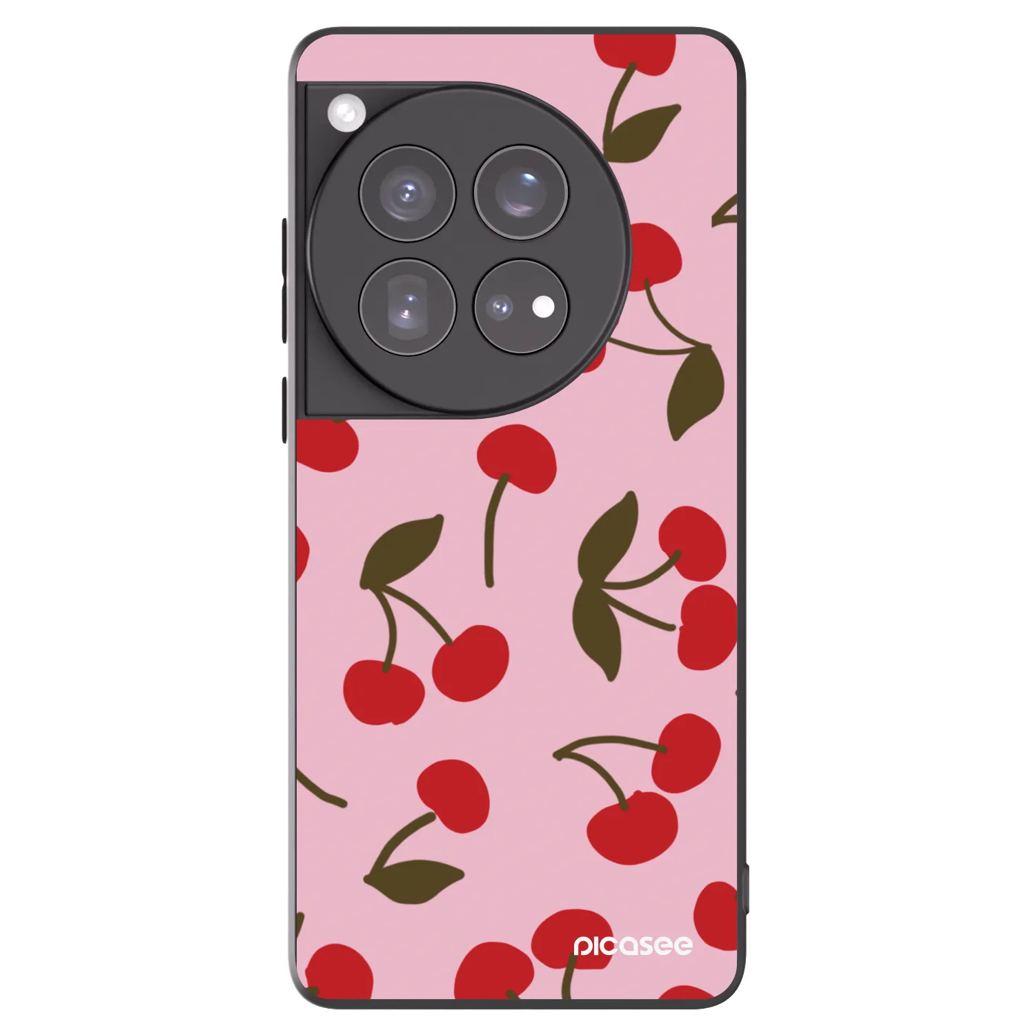 Picasee crna silikonska maskica za OnePlus 12 5G - Cherry
