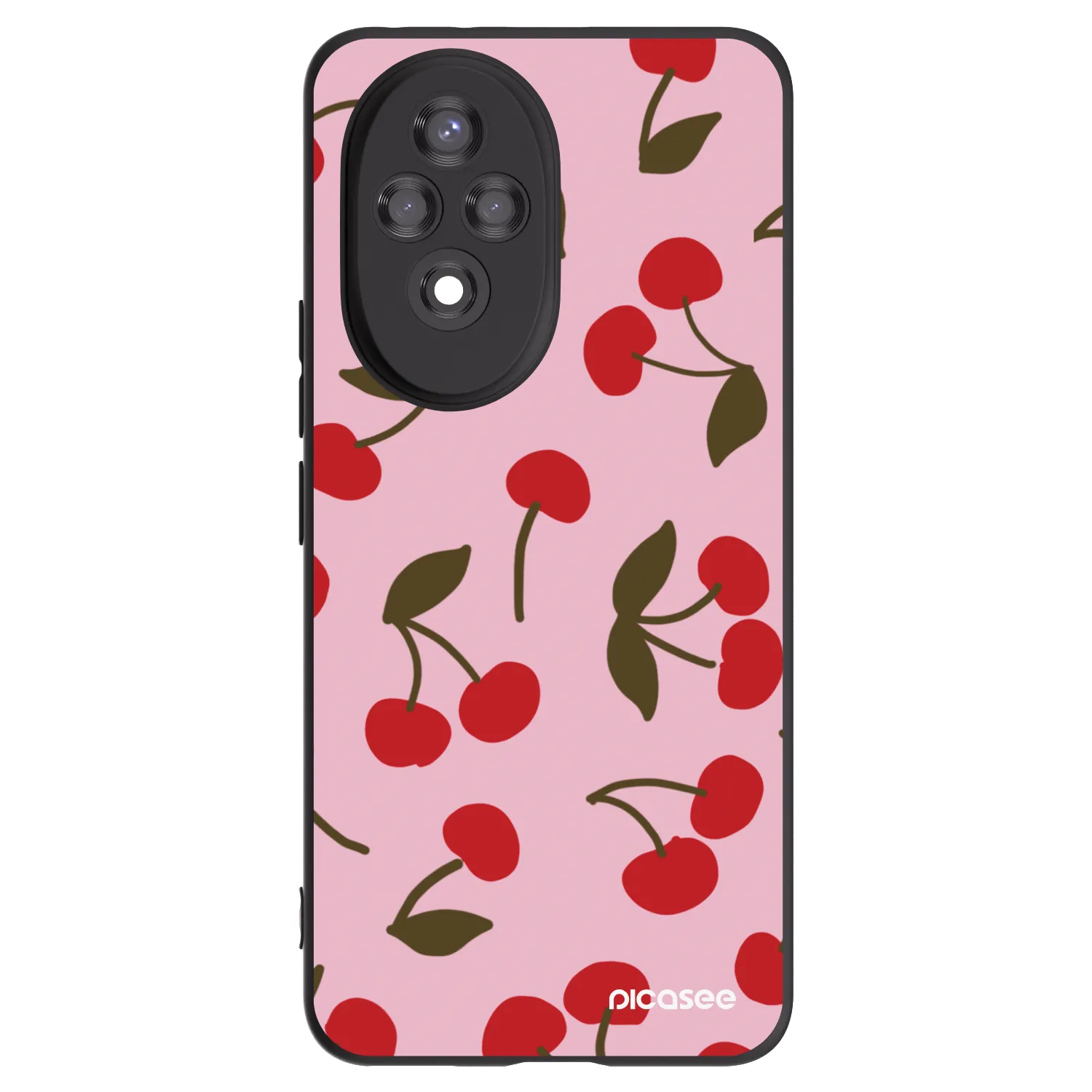 Picasee crna silikonska maskica za Honor 200 Pro 5G - Cherry