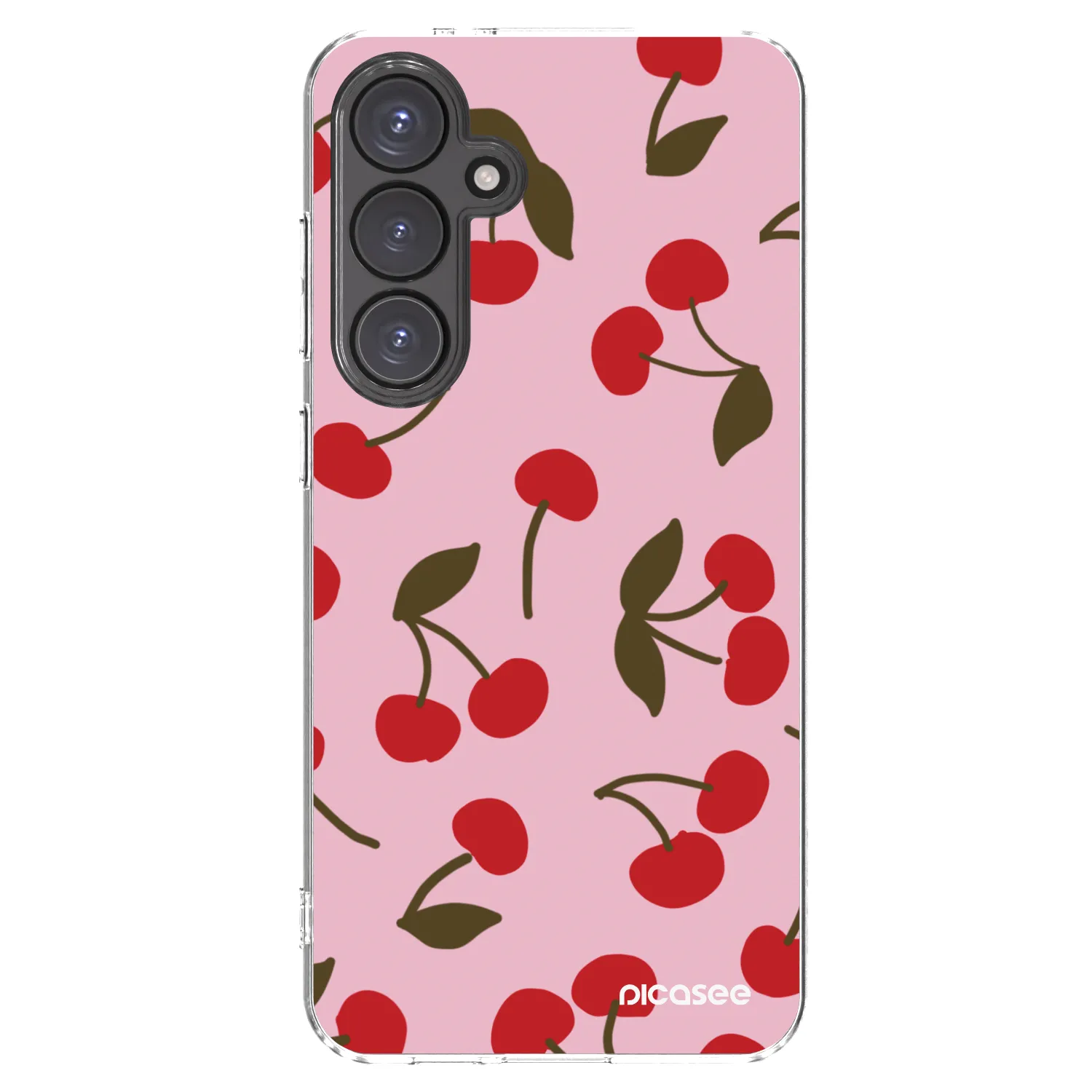 Picasee silikonska prozirna maskica za Samsung Galaxy S24 FE S721B - Cherry