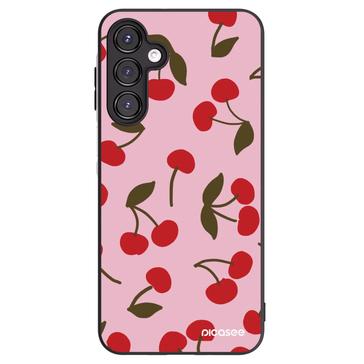 Picasee crna silikonska maskica za Samsung Galaxy A16 5G - Cherry