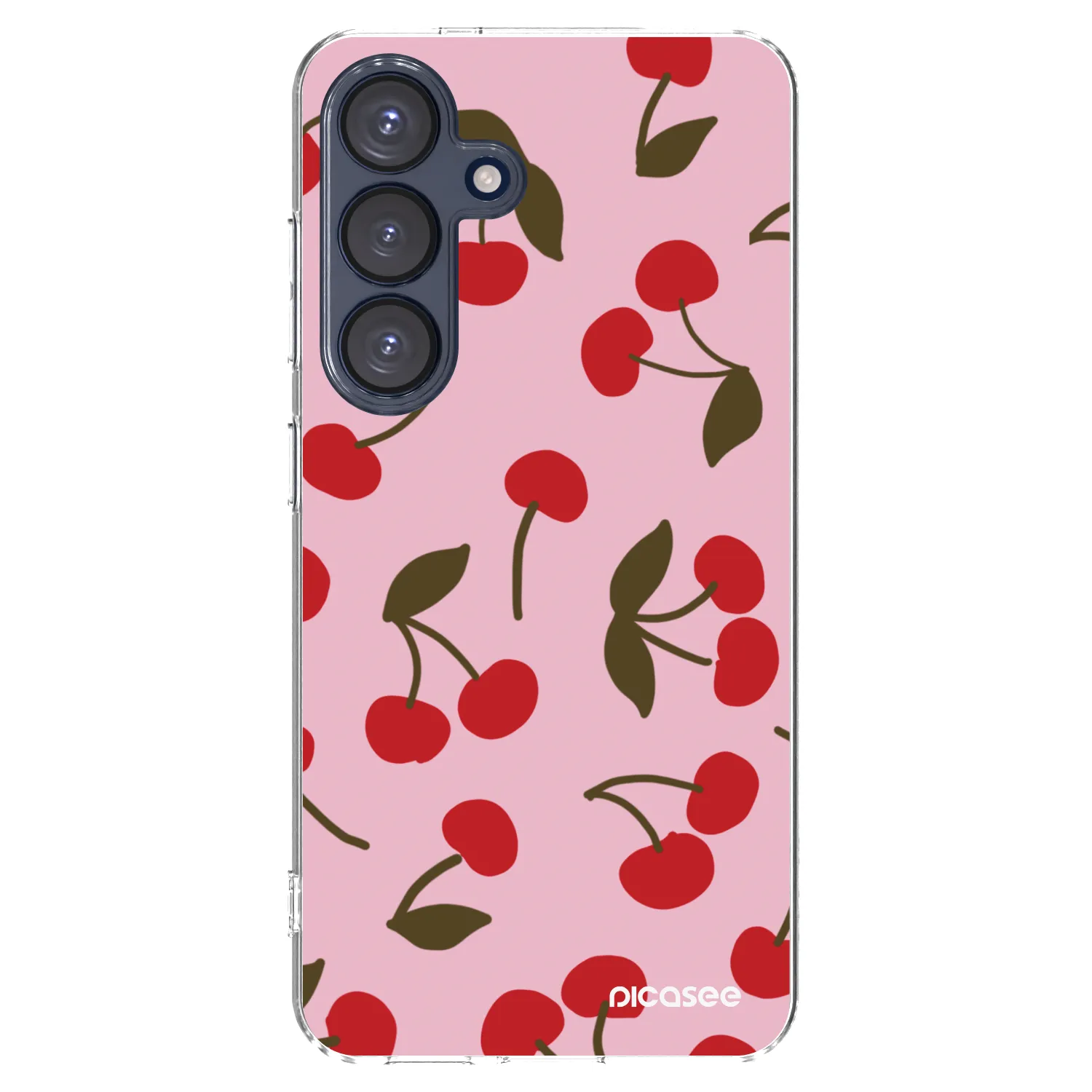 Picasee silikonska prozirna maskica za Samsung Galaxy S25 5G - Cherry