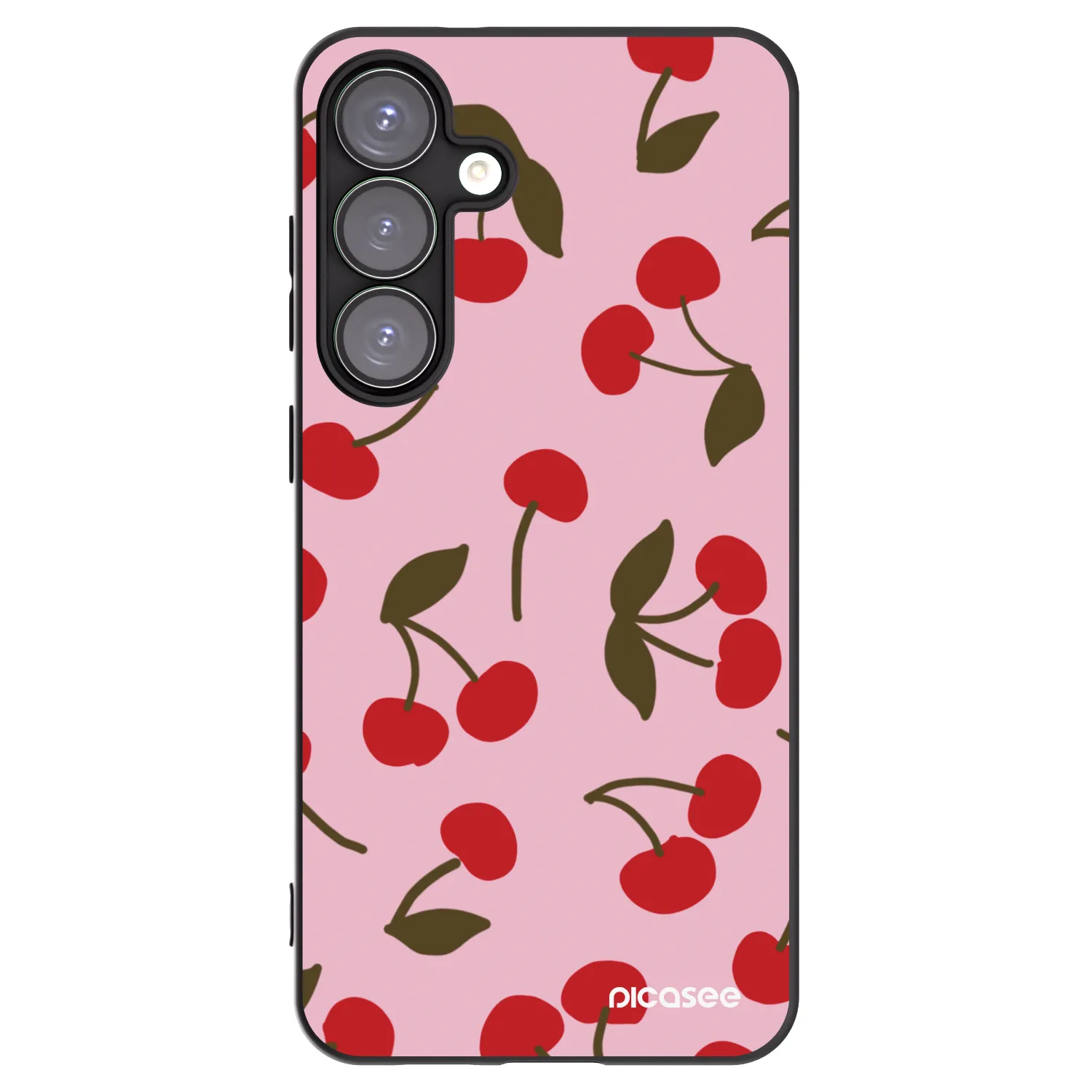 Picasee crna silikonska maskica za Samsung Galaxy S25+ 5G - Cherry