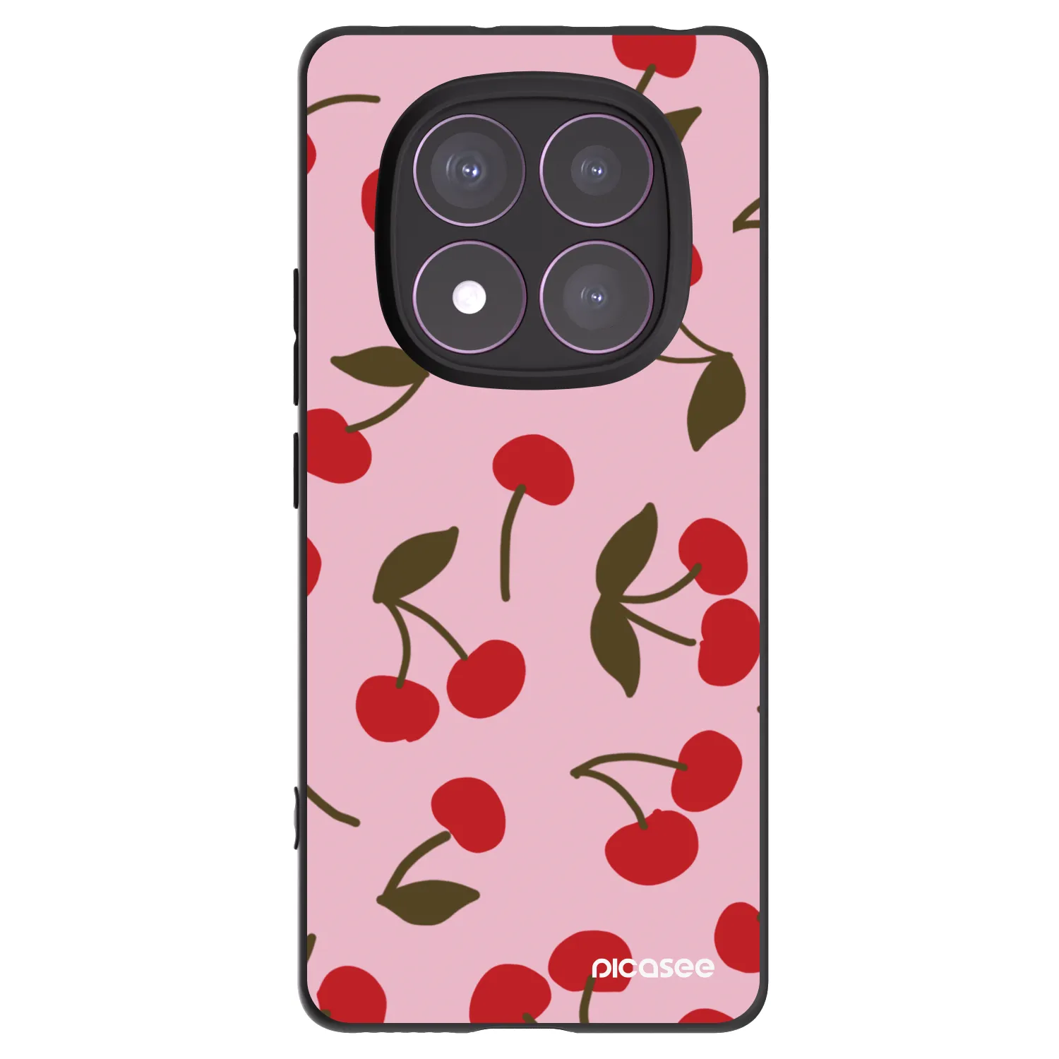Picasee crna silikonska maskica za Xiaomi Redmi Note 14 Pro 4G - Cherry
