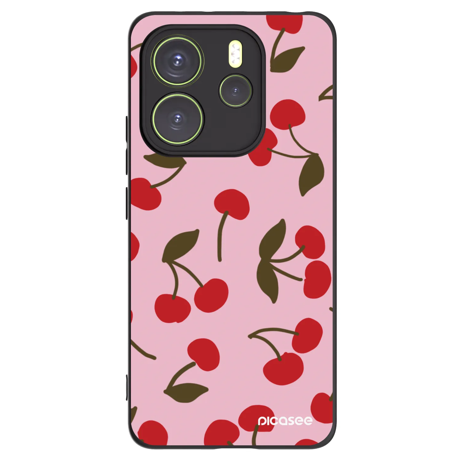 Picasee crna silikonska maskica za Xiaomi Redmi Note 14 4G - Cherry