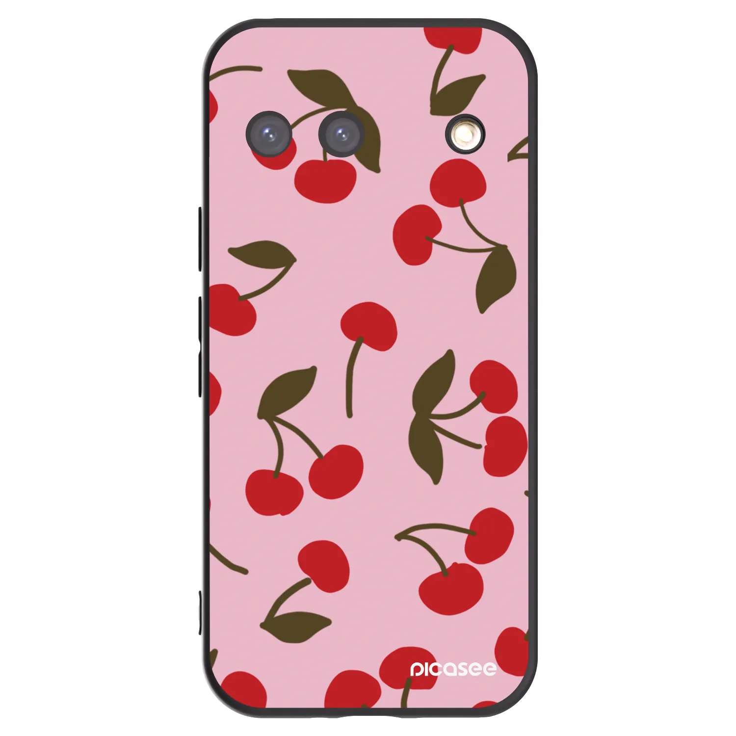 Picasee crna silikonska maskica za Google Pixel 9 - Cherry