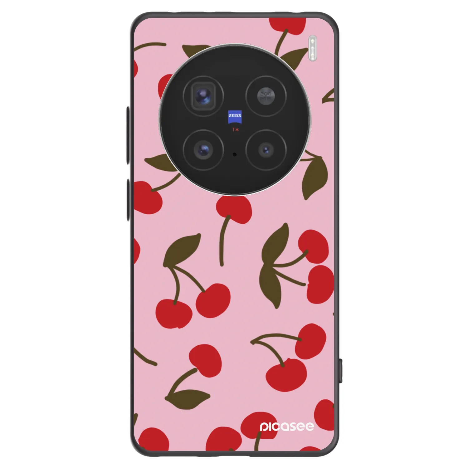 Picasee crna silikonska maskica za Vivo X200 Pro - Cherry
