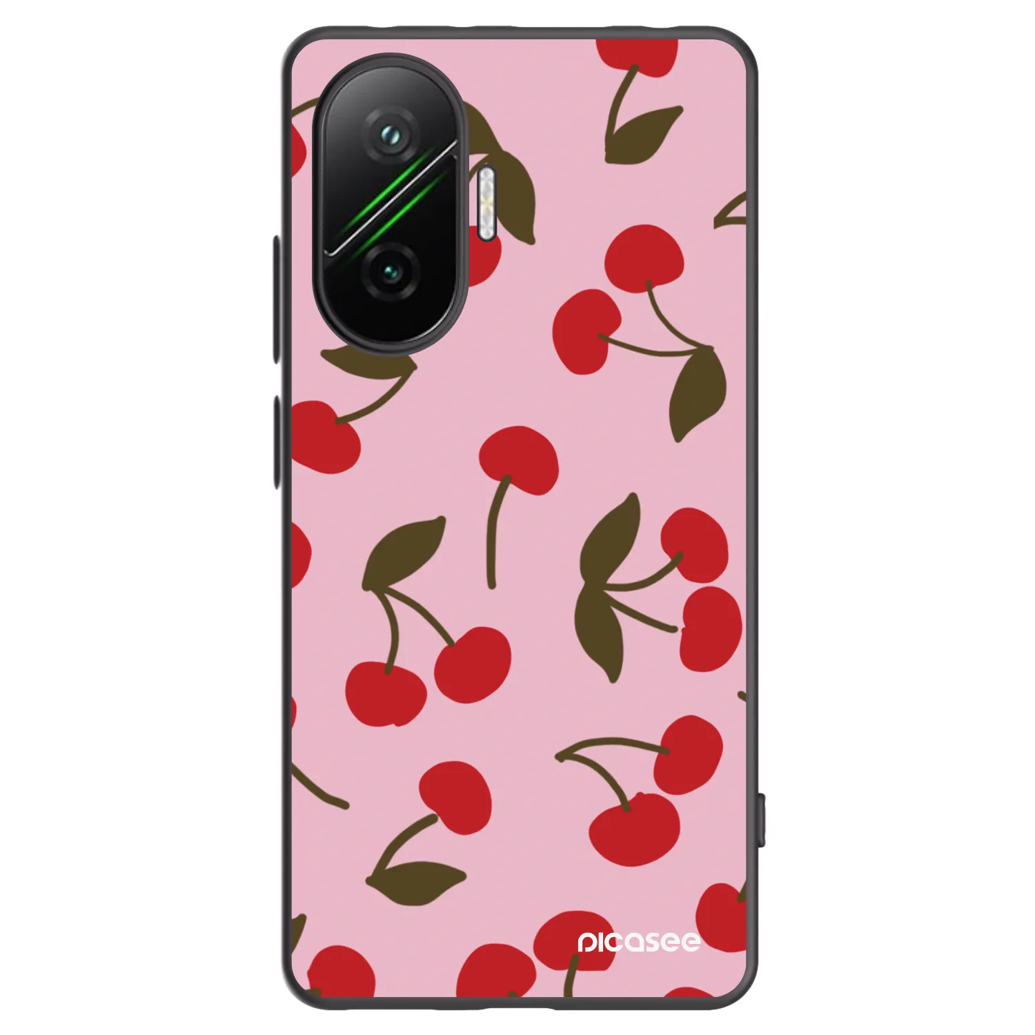 Picasee crna silikonska maskica za Xiaomi Poco F7 Pro 5G - Cherry