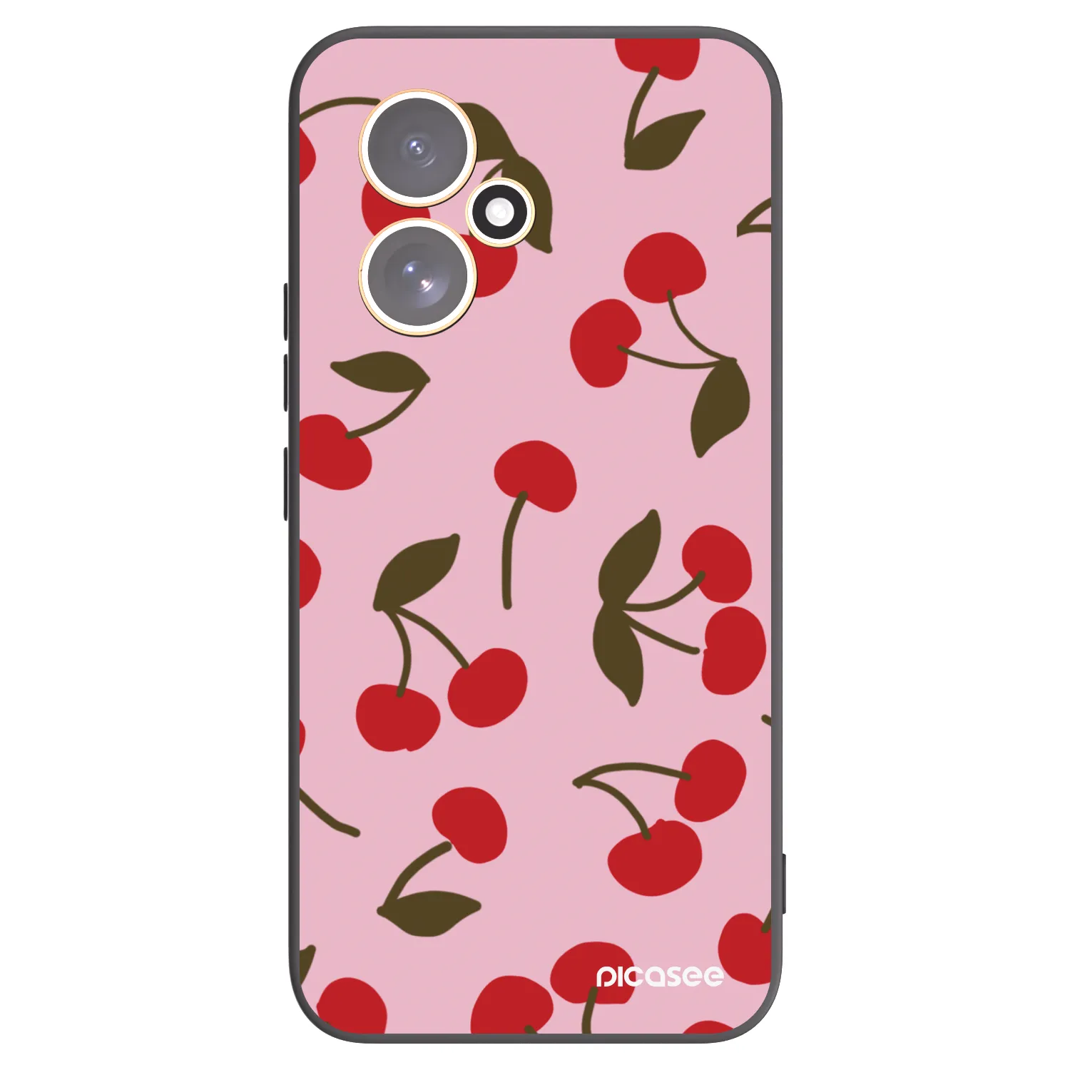 Picasee crna silikonska maskica za Honor 400 5G - Cherry